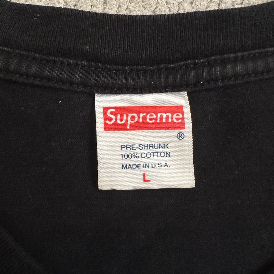 슈프림 블랙 박스로고 티셔츠 상품이미지6