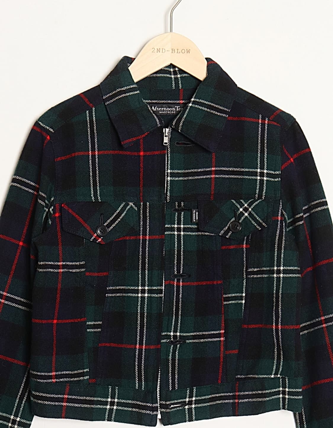 Afternoon Tea Check Wool Jacket 상품이미지2