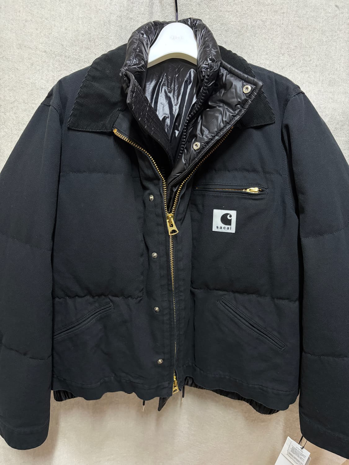 사카이 x 칼하트 SACAI x Carhartt  덕다운자켓 블랙 상품이미지4