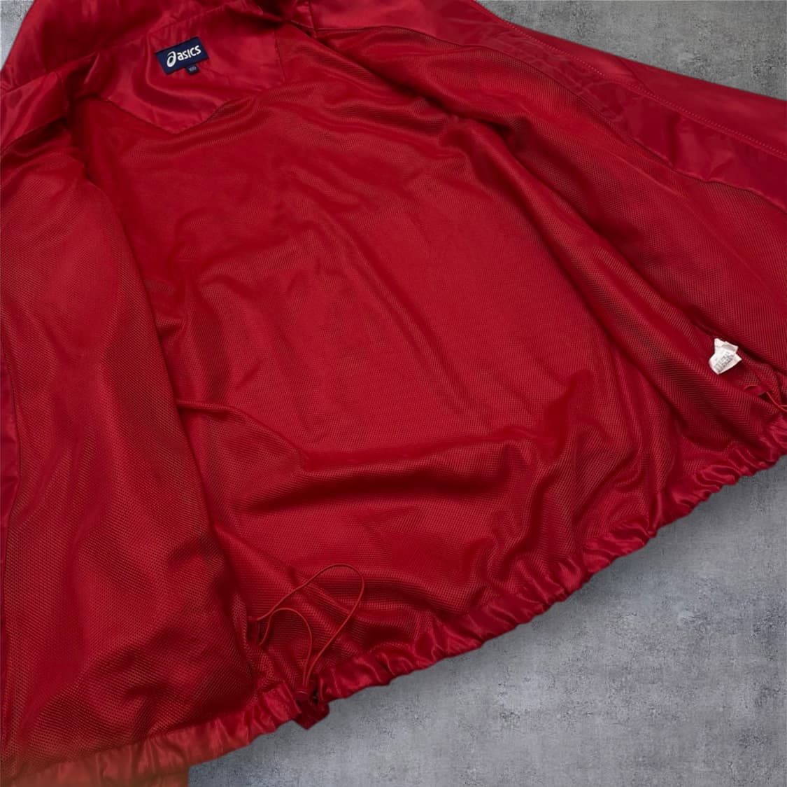 아식스 Asics 레드 올드스쿨 바람막이 자켓 100 상품이미지3