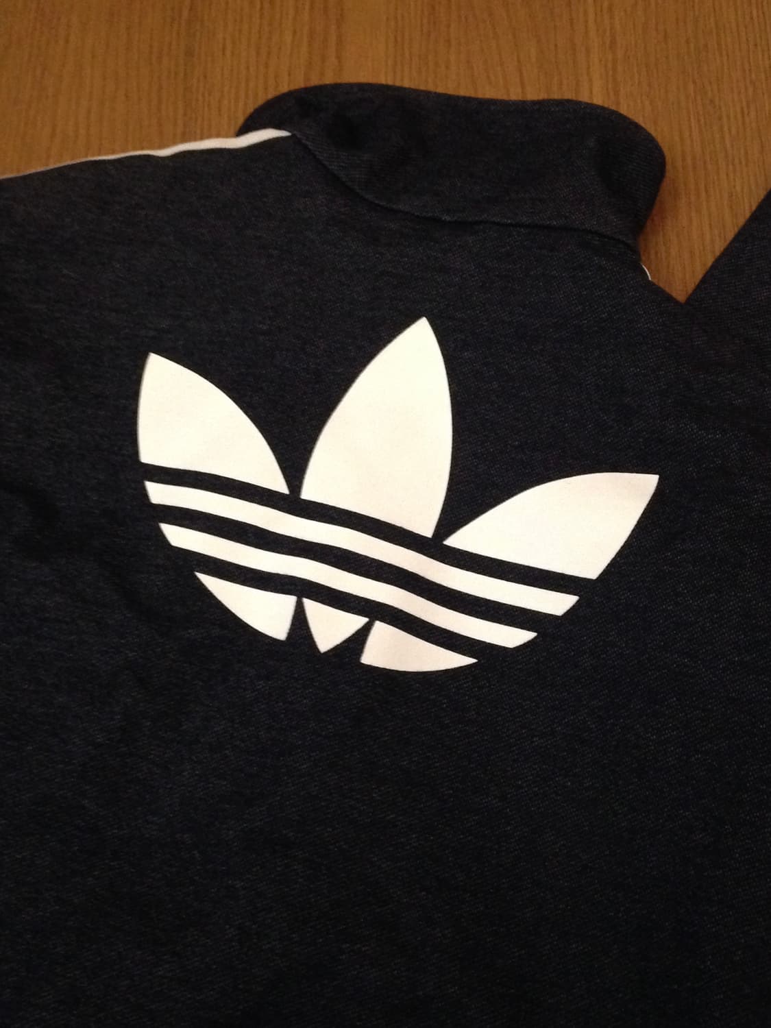 아디다스 데님 네이비 백로고 트랙탑 상품이미지3