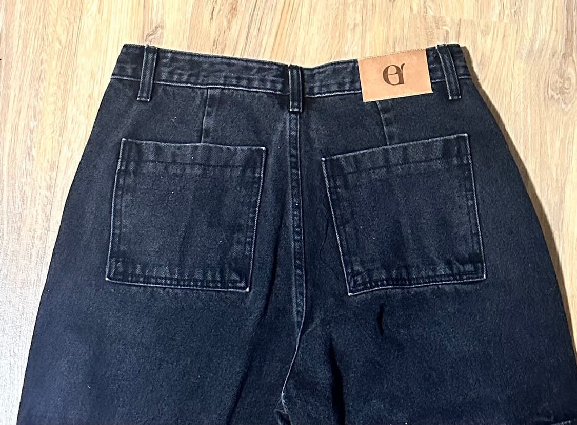 흑청 카고 데님팬츠  상품이미지2