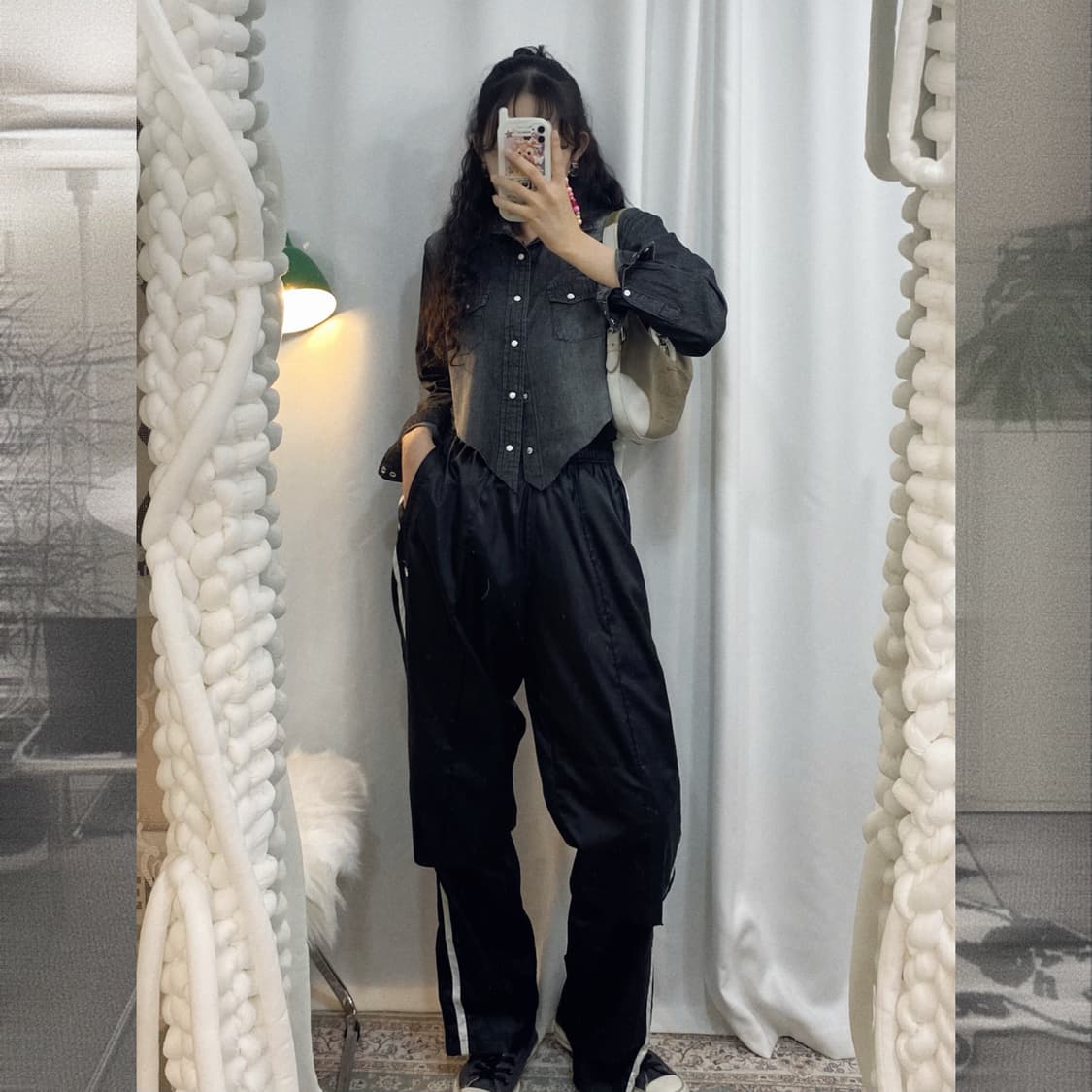 나이키 블랙 롱 스웻팬츠 상품이미지4