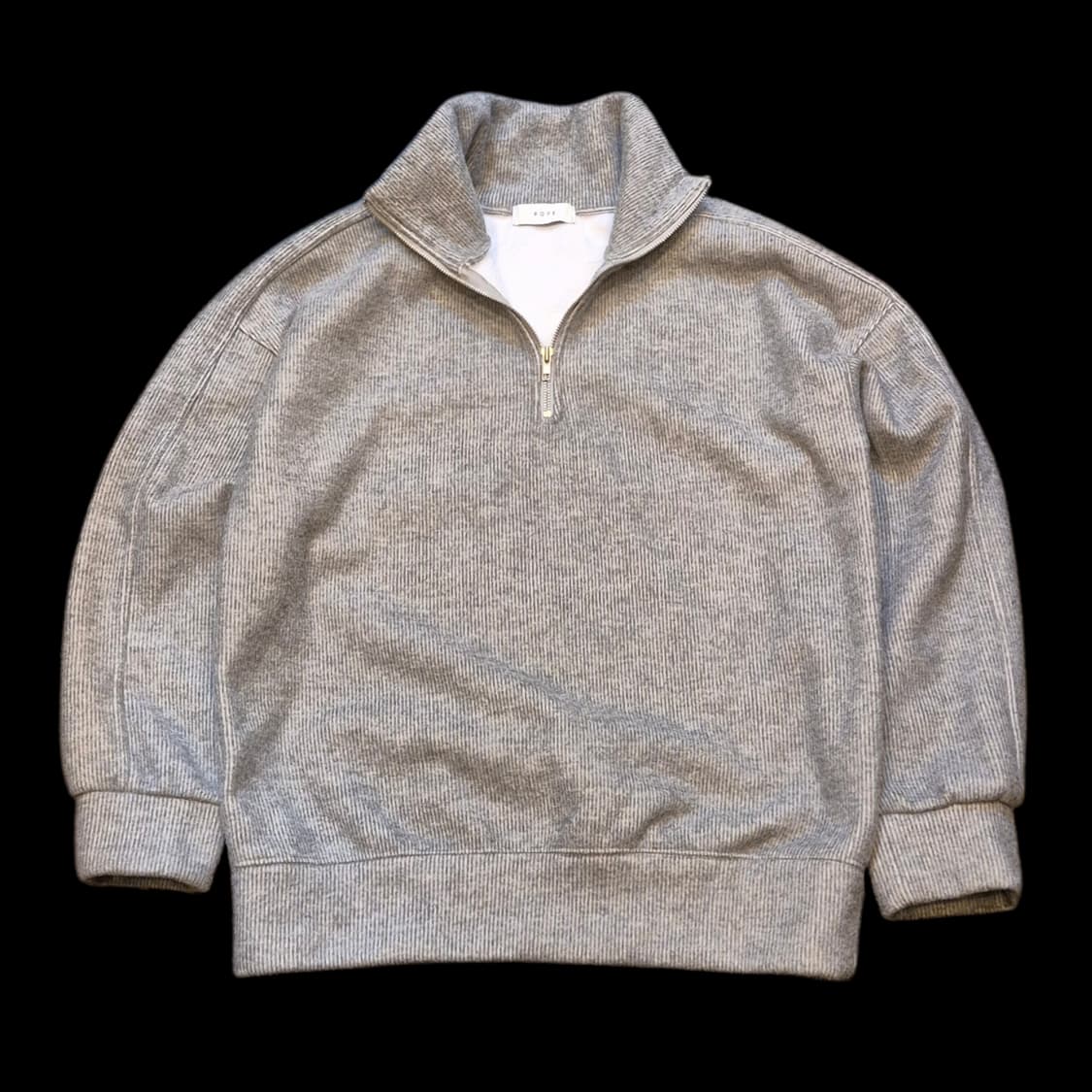 FREE 그레이 하프집업 니트맨투맨  상품이미지1