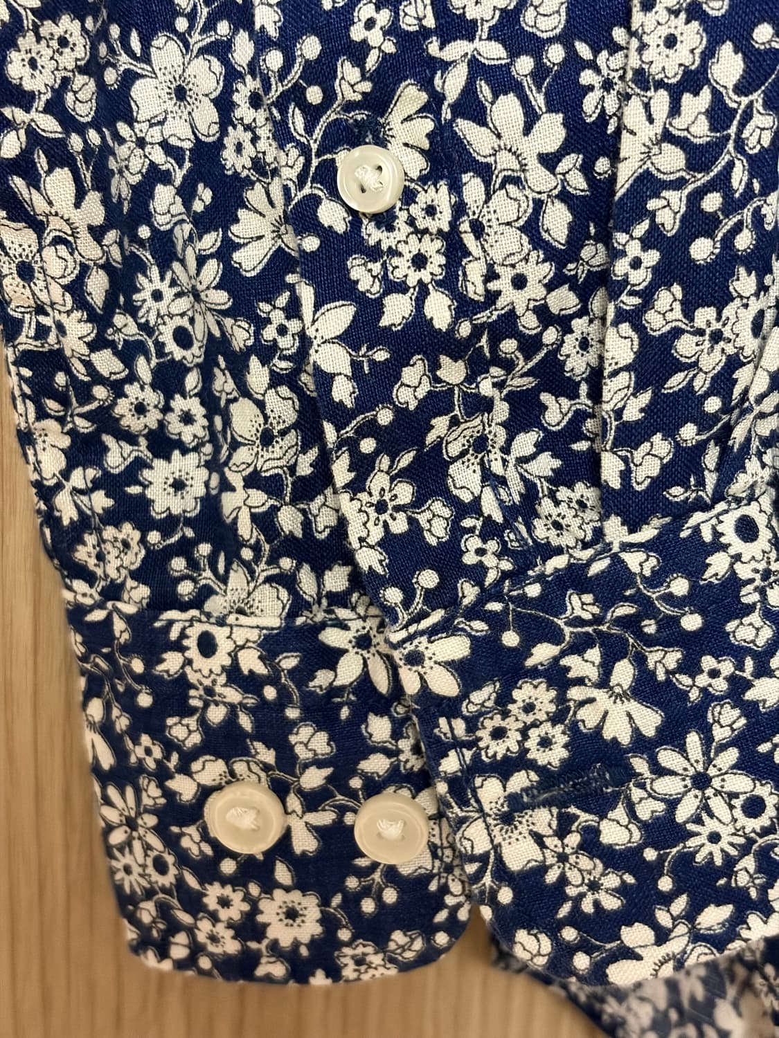 (새상품급) 유니클로 x 리버티 런던 플라워 린넨 셔츠 (희귀템/M) 상품이미지5