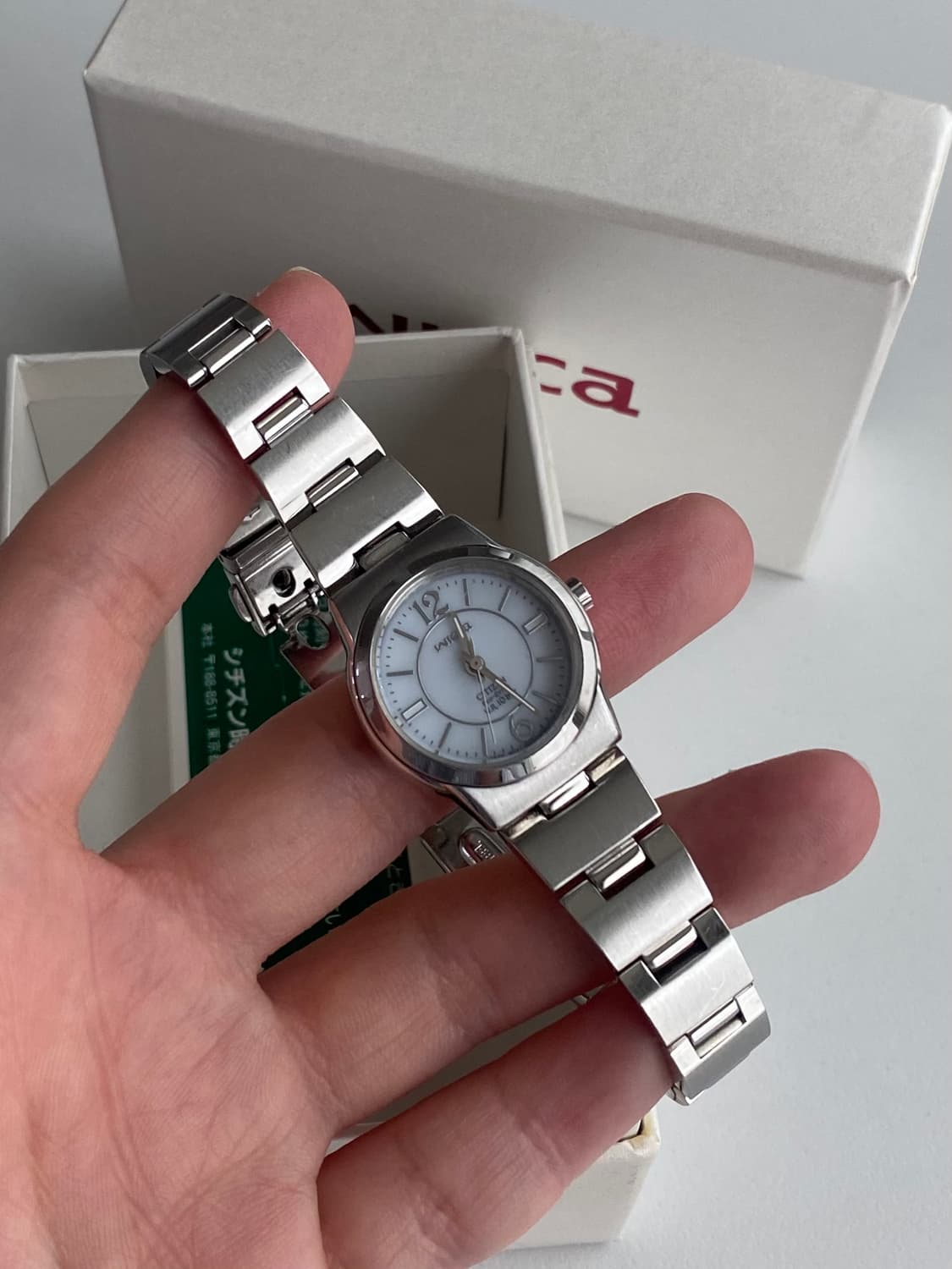 Citizen 시티즌 Eco-drive 에코드라이브 쿼츠 아이스블루 상품이미지5