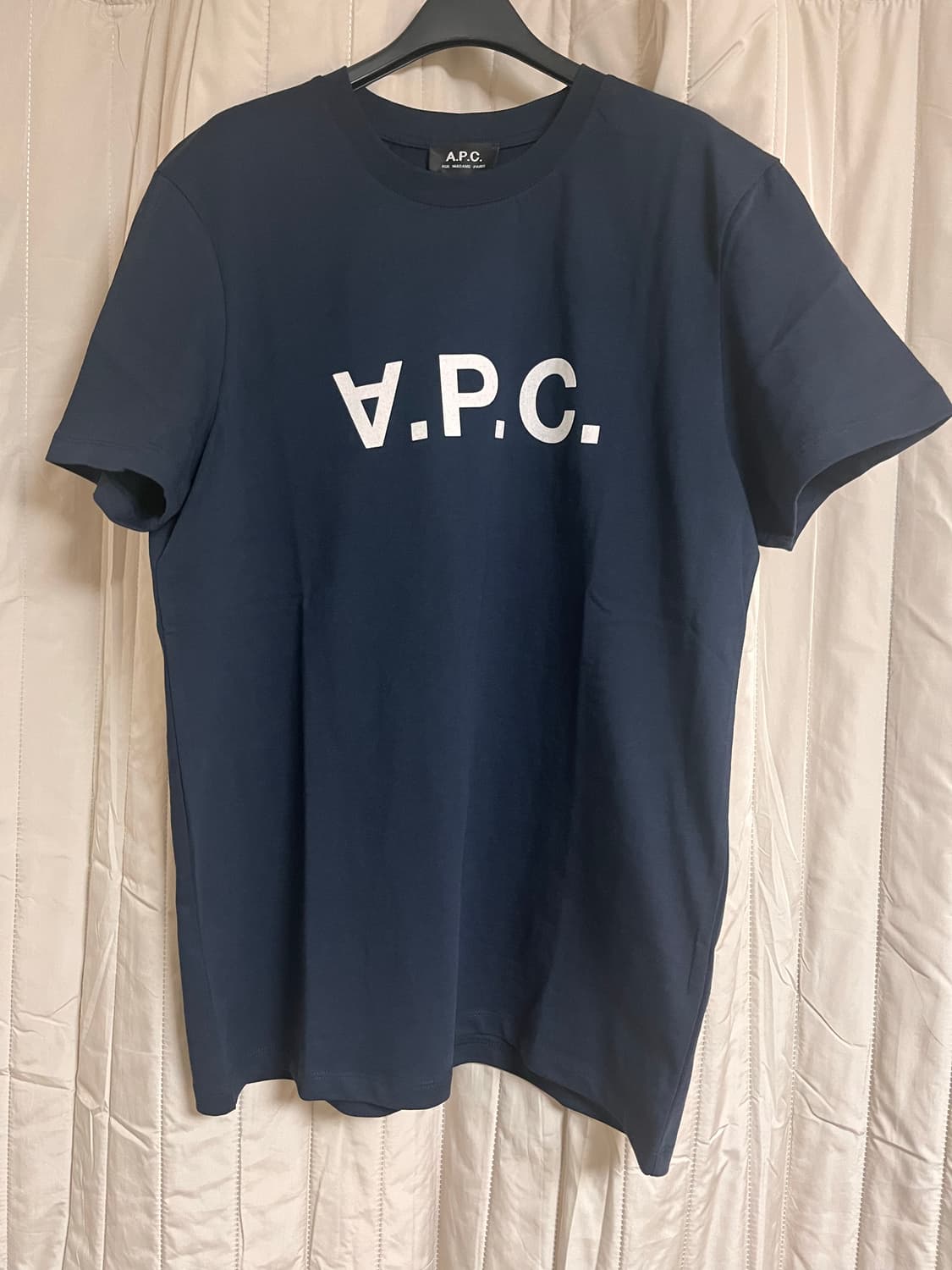 아페쎄 반팔 네이비 L 택있음 상품이미지2