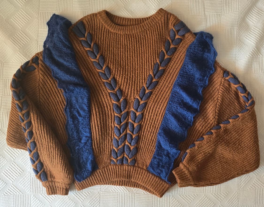 PAMEO POSE (파메오포즈) 윙 러플 니트 상품이미지1