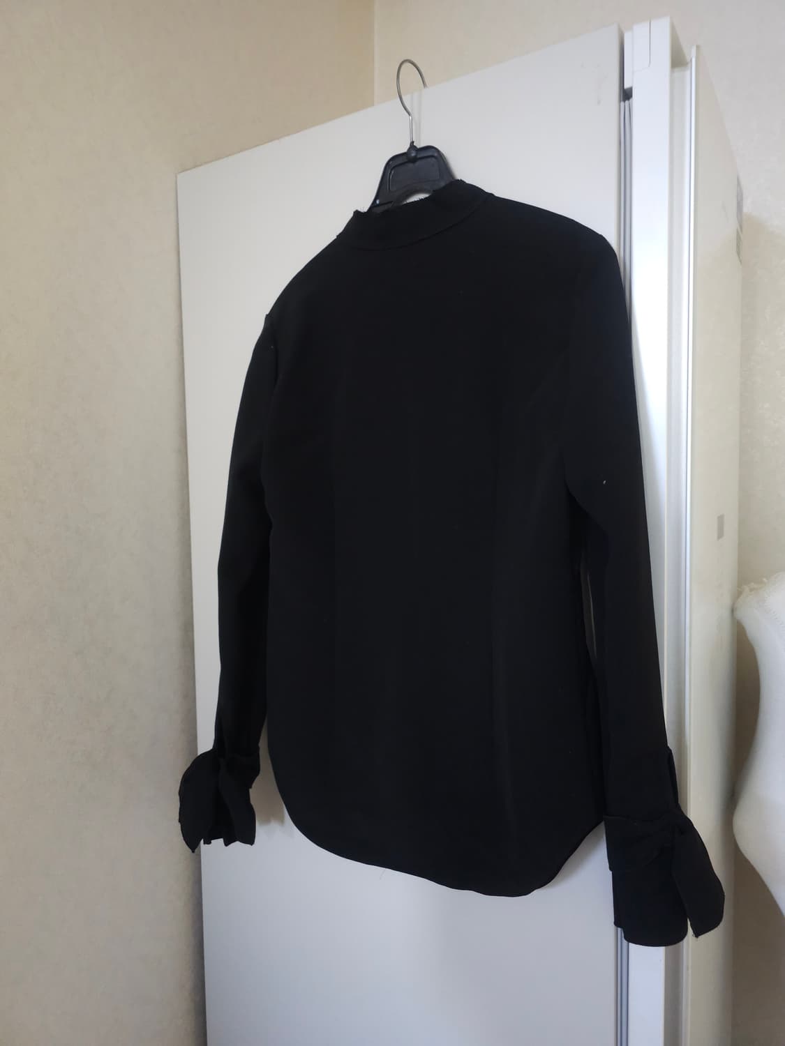 새상품)미샤 실크배색 차이나넥 블라우스 상품이미지6