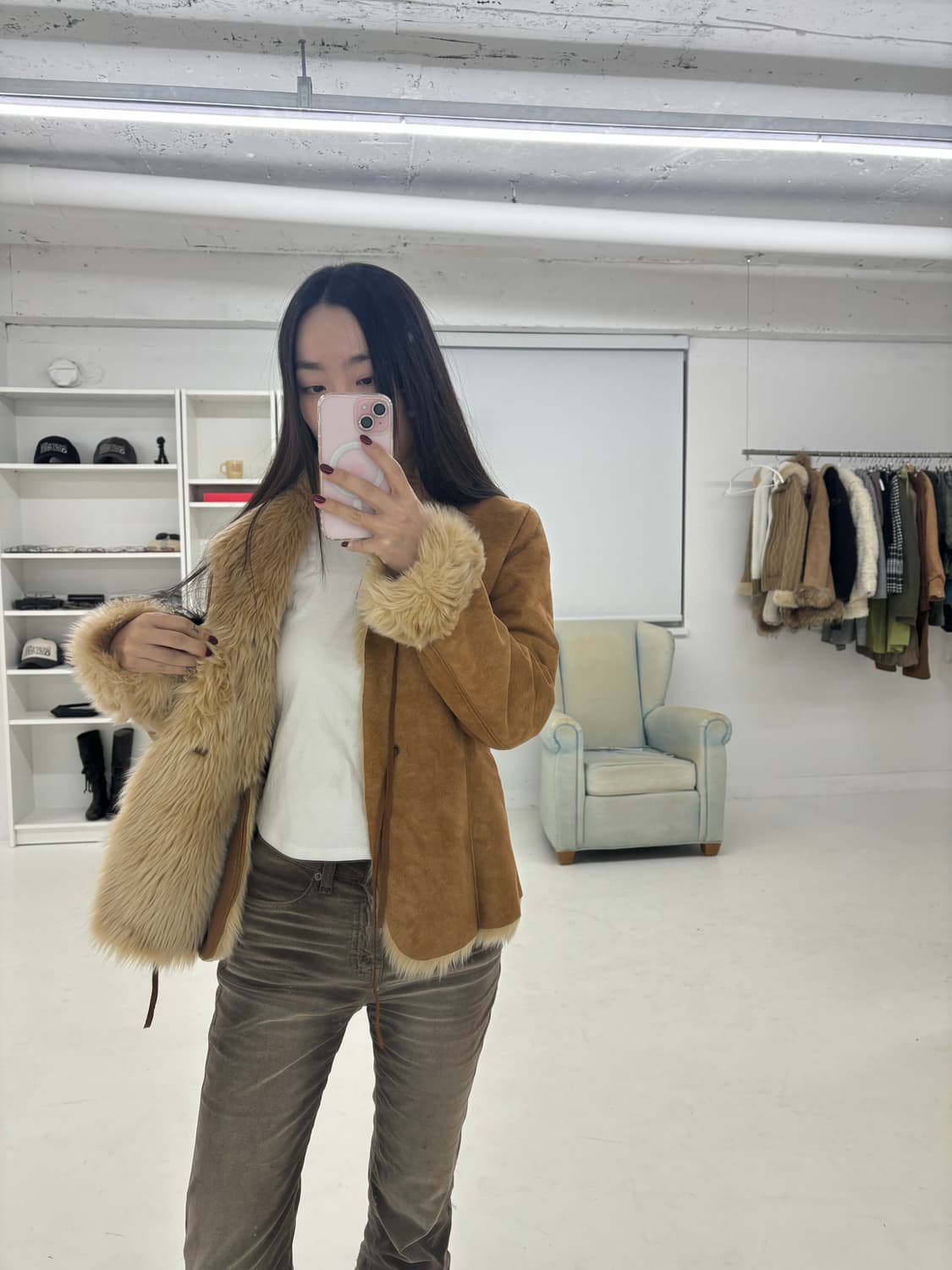 Cecil mc bee  무스탕 퍼 자켓 (새제품) 상품이미지8