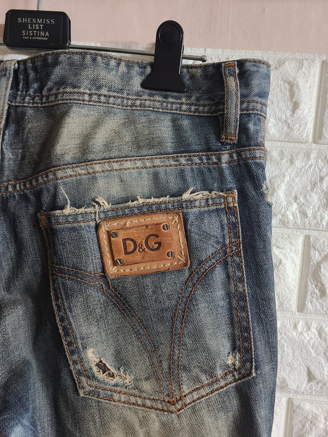 90s 아카이브 D&G 데미지 청바지(30) 상품이미지5