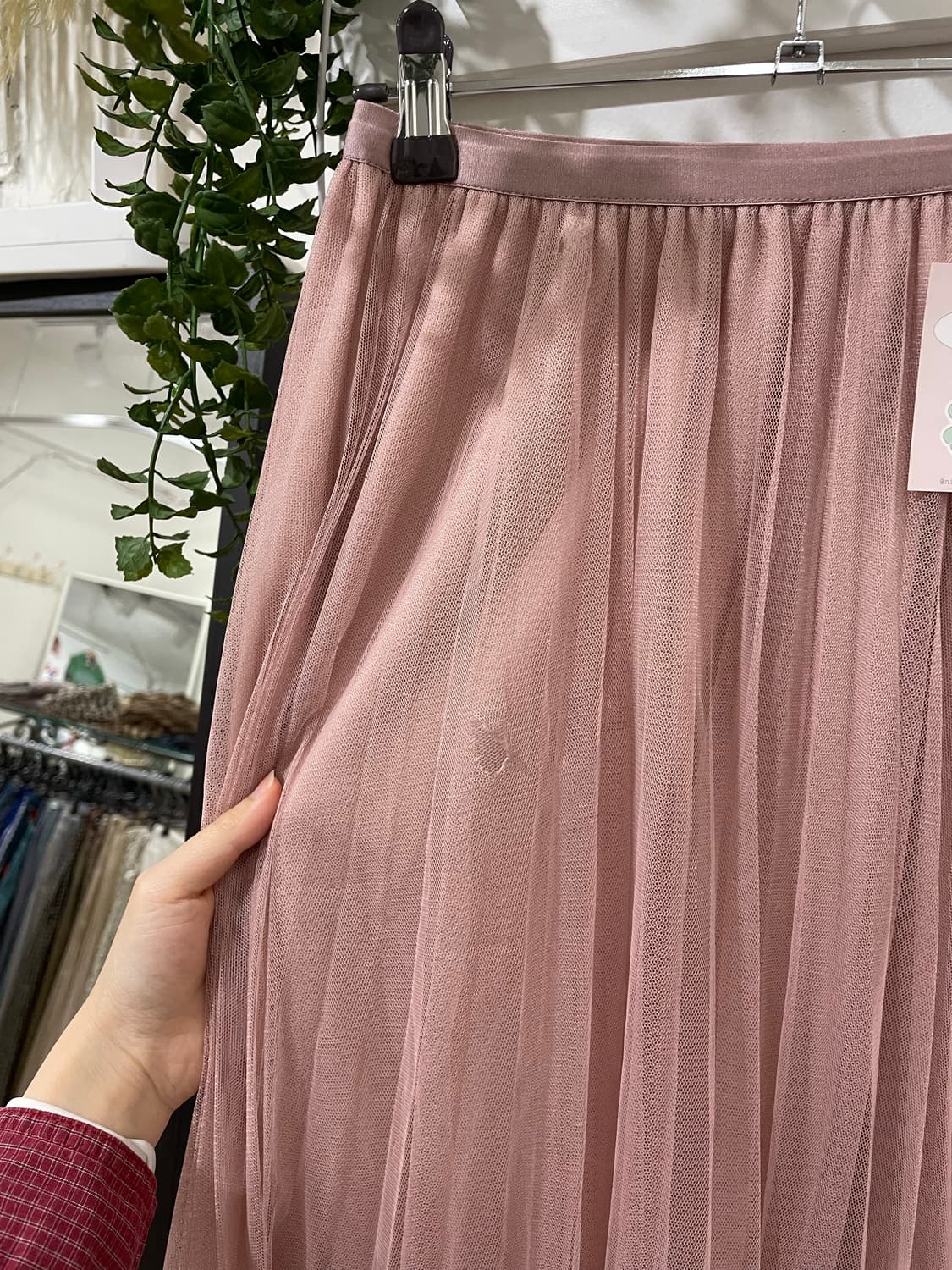 pink lace sheer tulle skirt 상품이미지10