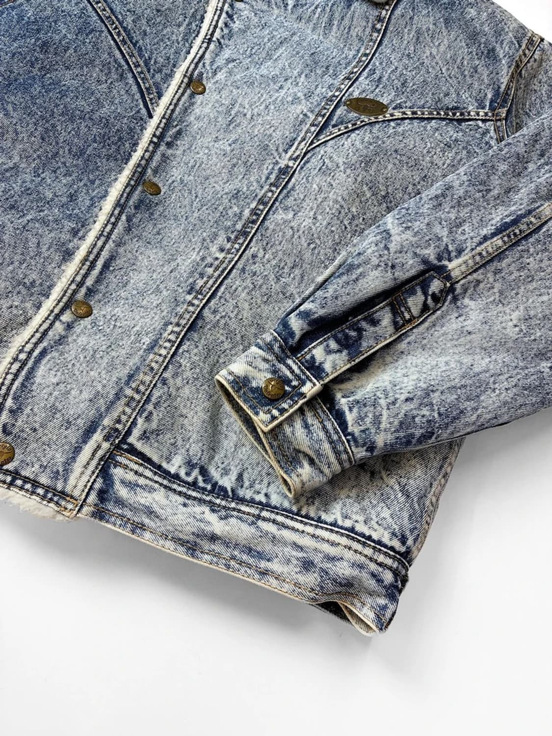 써지오 바렌테 80's 양털 라이더 데님 트러커 자켓 PN5722 상품이미지4