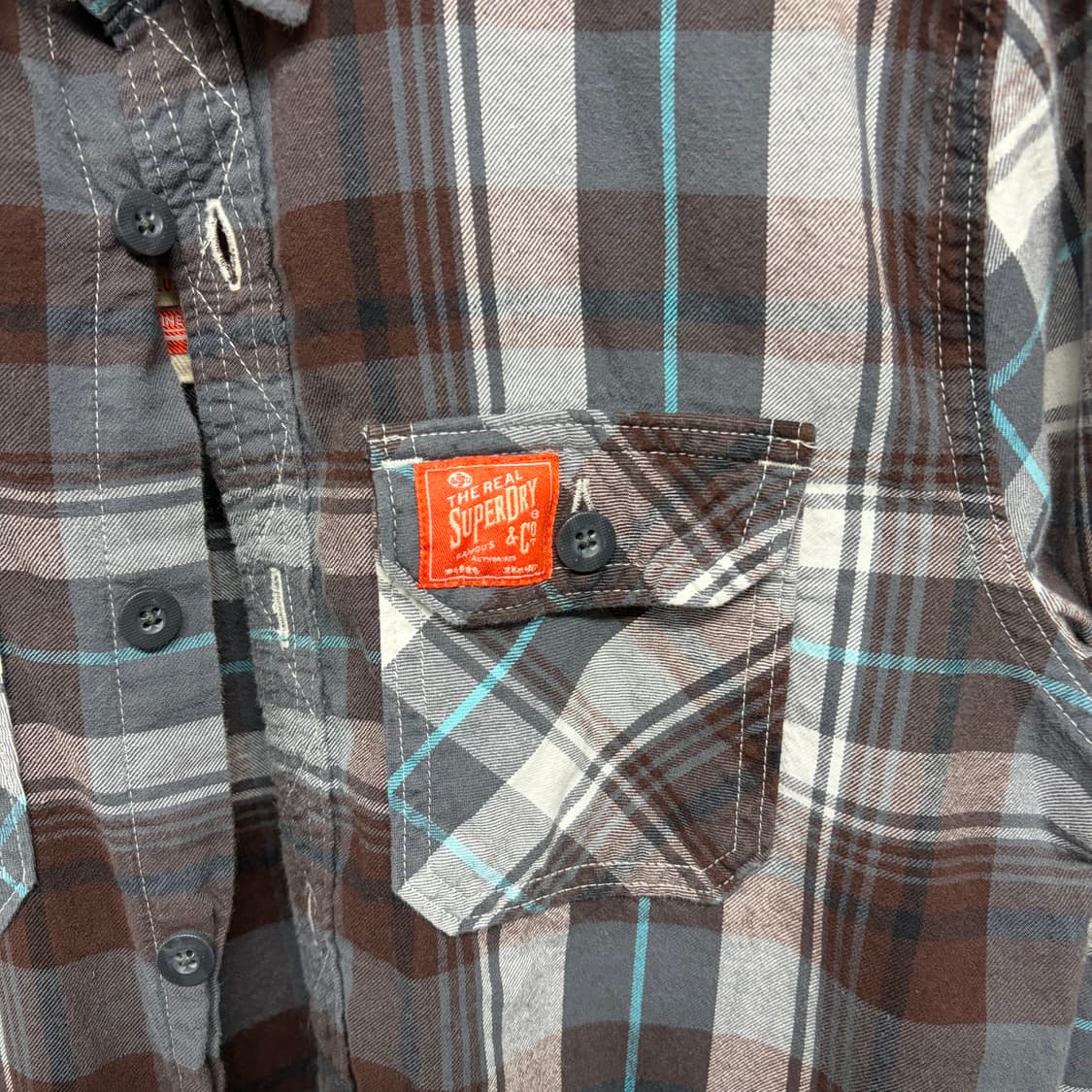 슈퍼드라이 체크 셔츠 상품이미지5