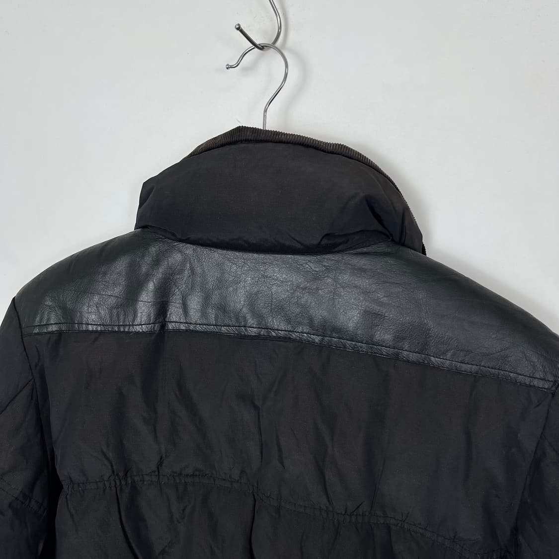 DIESEL 디젤 메탈로 레더 믹스 다운 패딩 상품이미지7