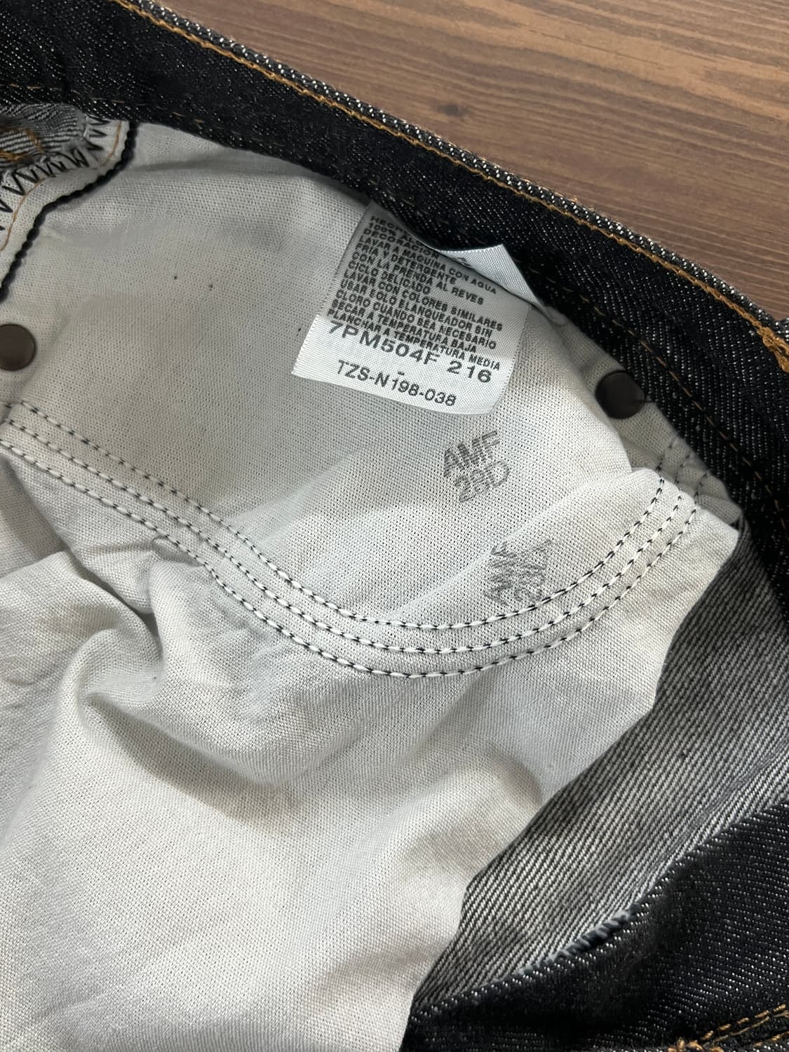 Nautica 노티카 진스 루즈핏 흑청 데님 팬츠 상품이미지8