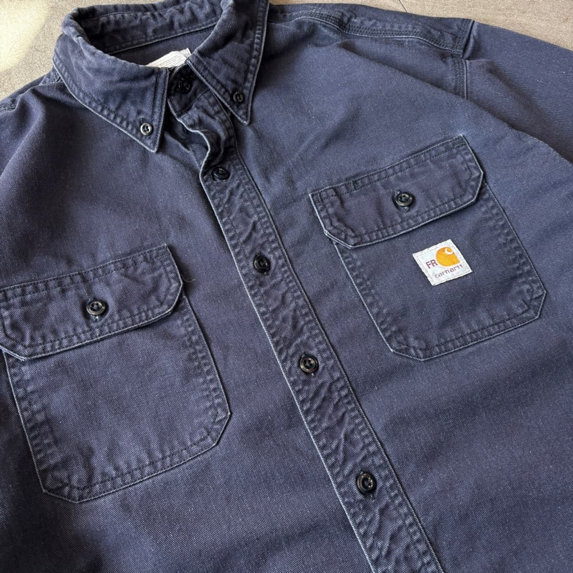 칼하트 오리지널 FR 네이비 긴팔 셔츠 상품이미지5