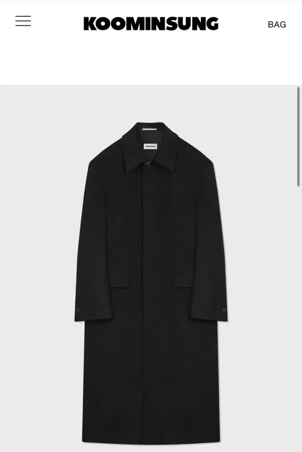 구민성 캐시미어 맥코트 L 상품이미지1