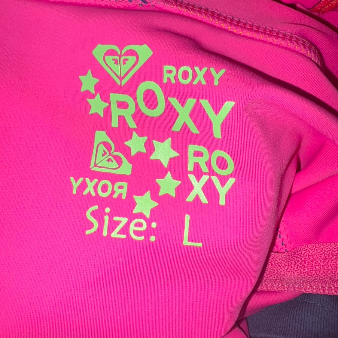 록시 래시가드 후드집업 재킷 핫 핑크 상품이미지4
