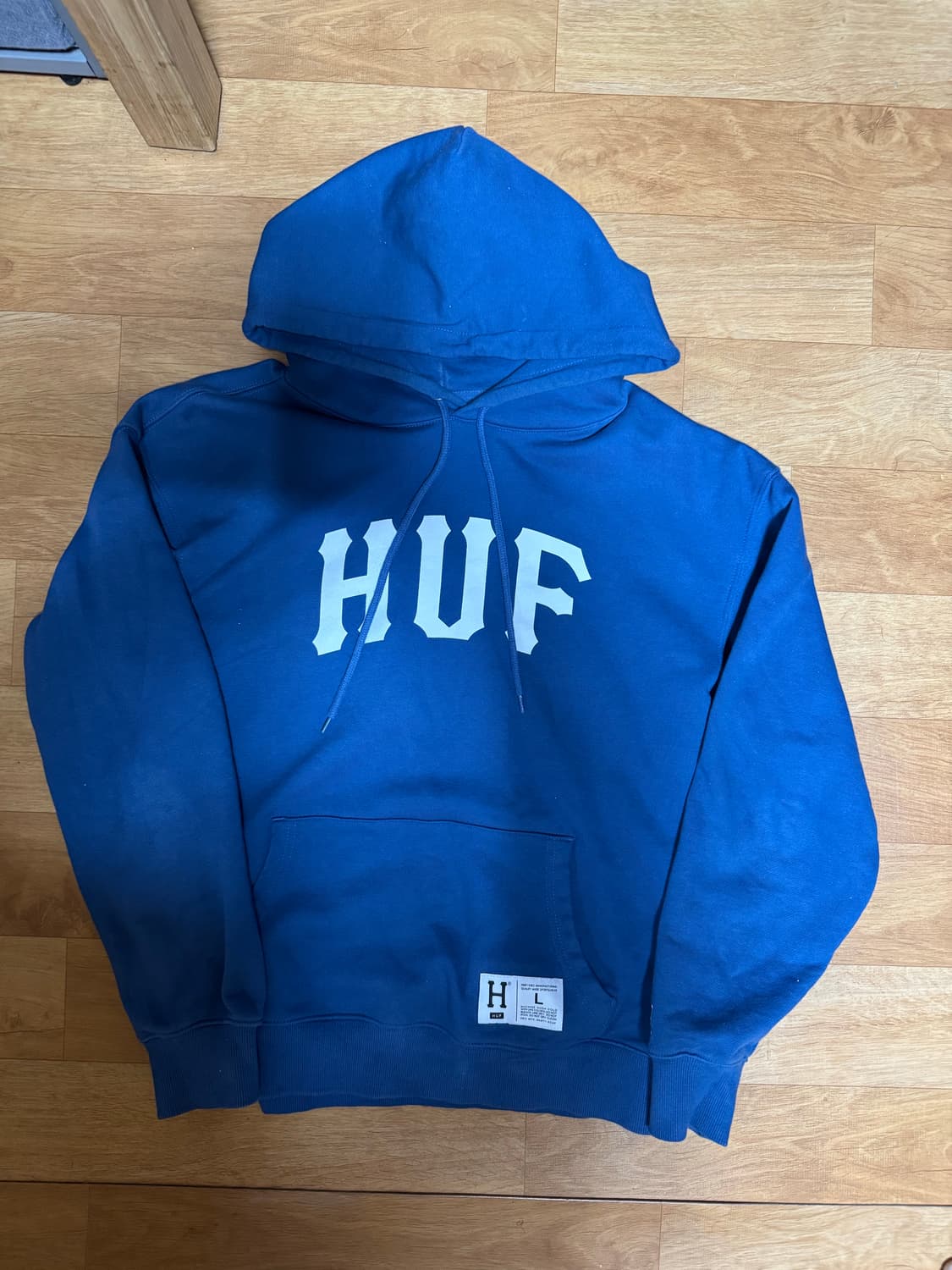 HUF 아치로고 후드티 블루 상품이미지1