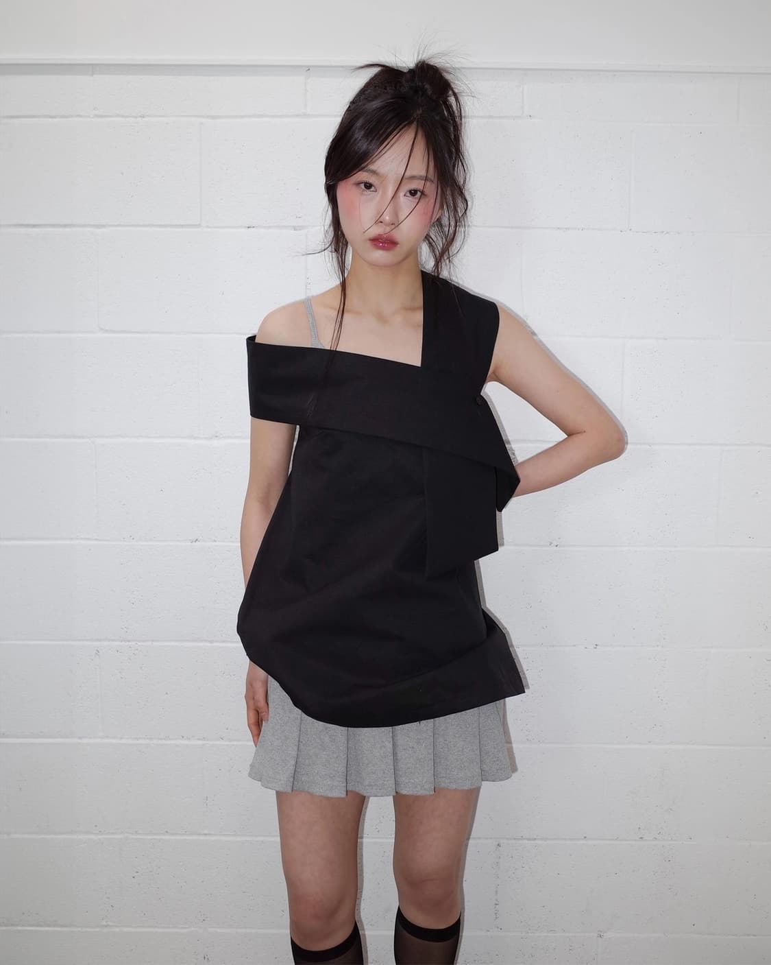 ONSK PLEATS MINI ONE-PIECE 온스카 플리츠 원피스 상품이미지7