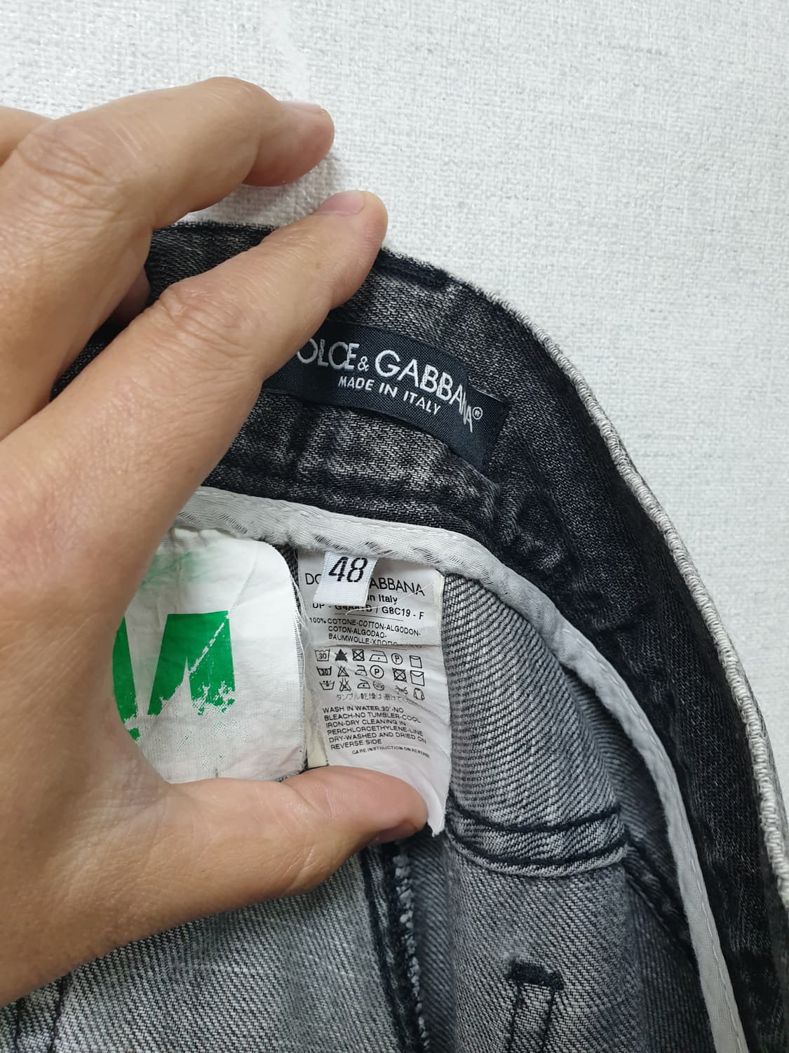 [48/정품] 돌체앤가바나 백플레이트 워싱진 상품이미지9