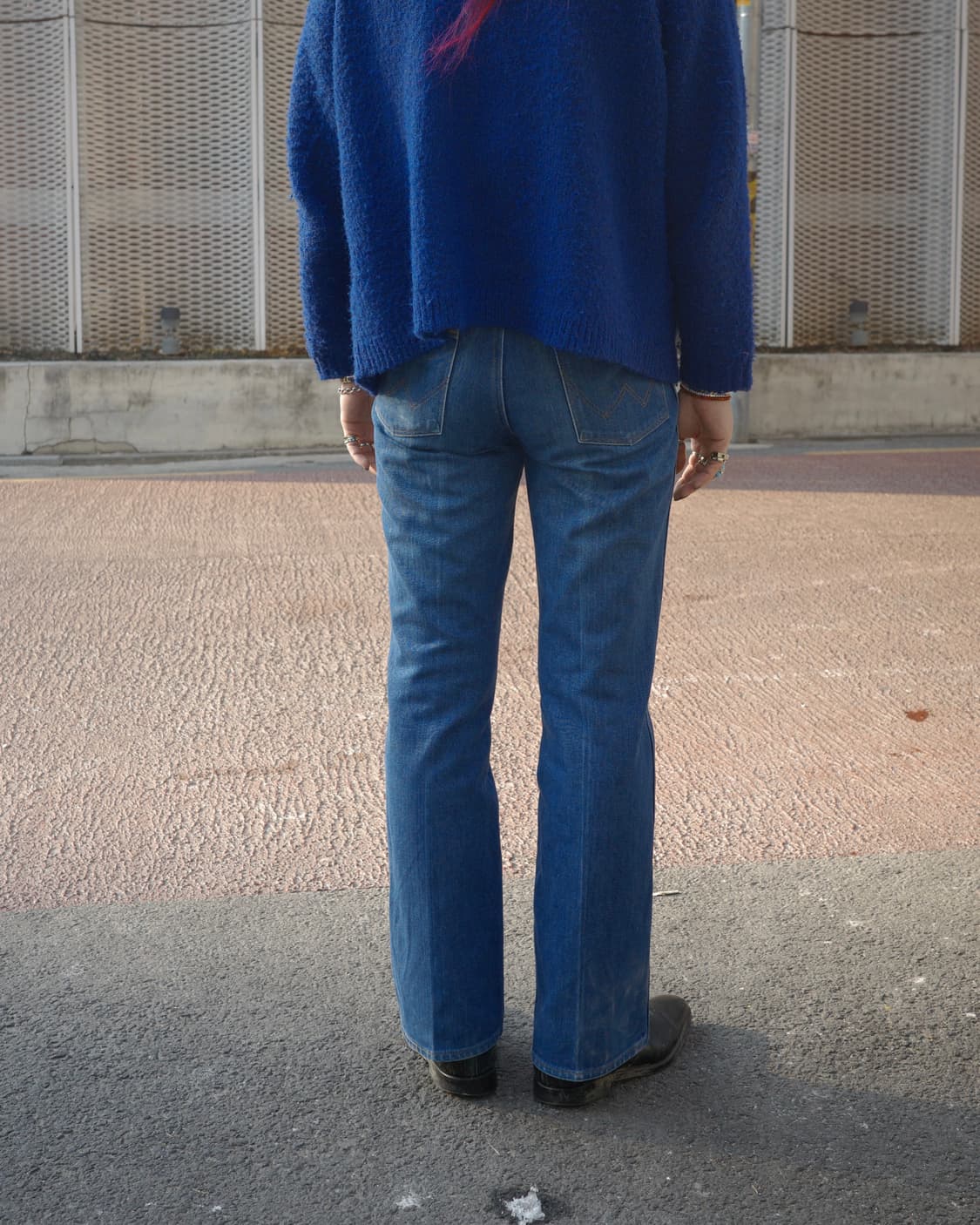 70s 랭글러 일자페이딩 플레어 데님 팬츠 상품이미지8