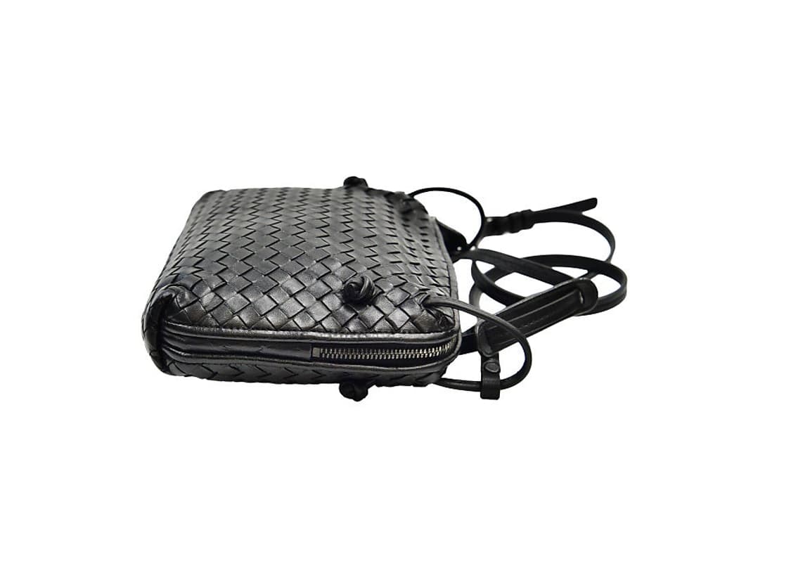 보테가베네타 블랙 인트레치아토 나파 노디니 크로스백(정품) 상품이미지4