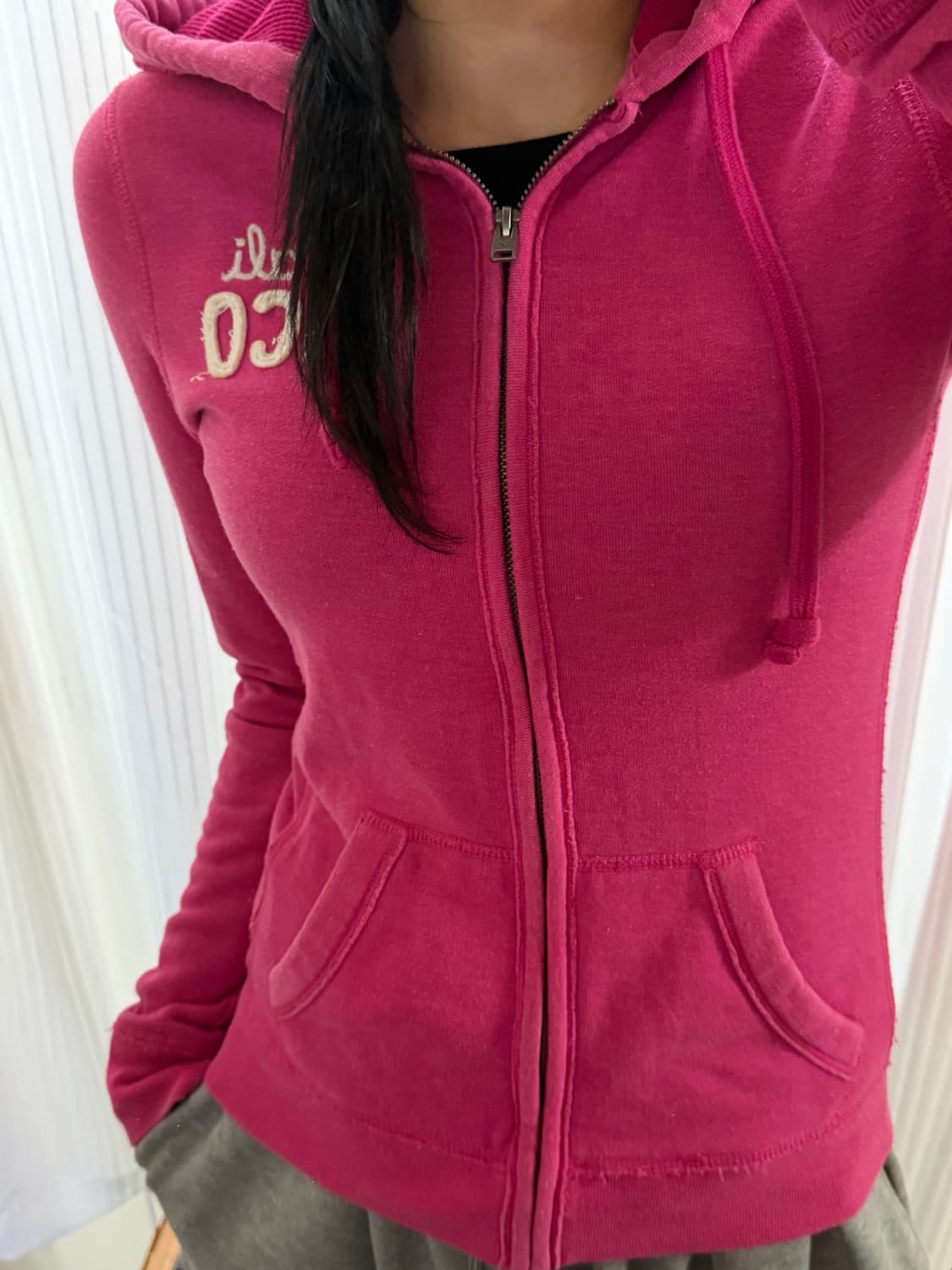 홀리스터 핑크 후드집업 s 상품이미지1