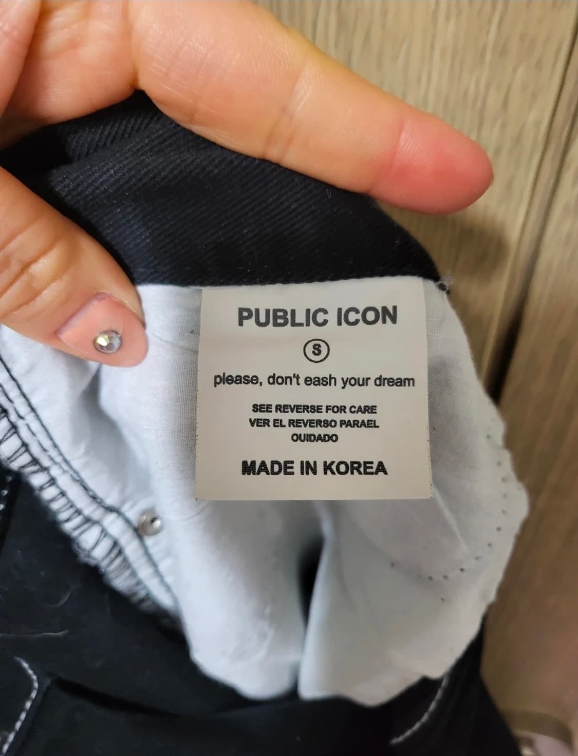 퍼블릭 아이콘 스티치블랙데님 상품이미지3