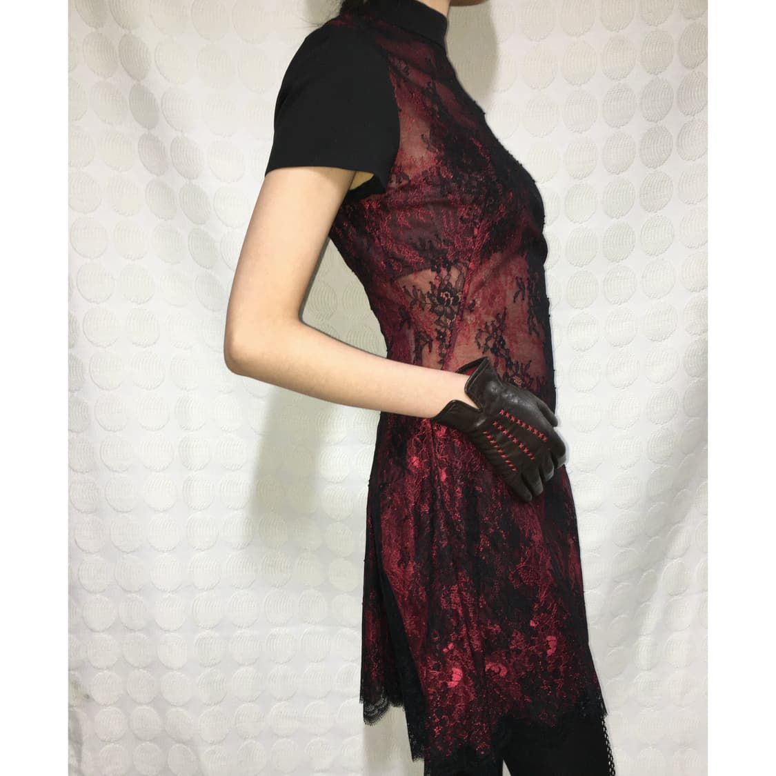 알렉산더 맥퀸 실크 레이스 원피스 상품이미지3