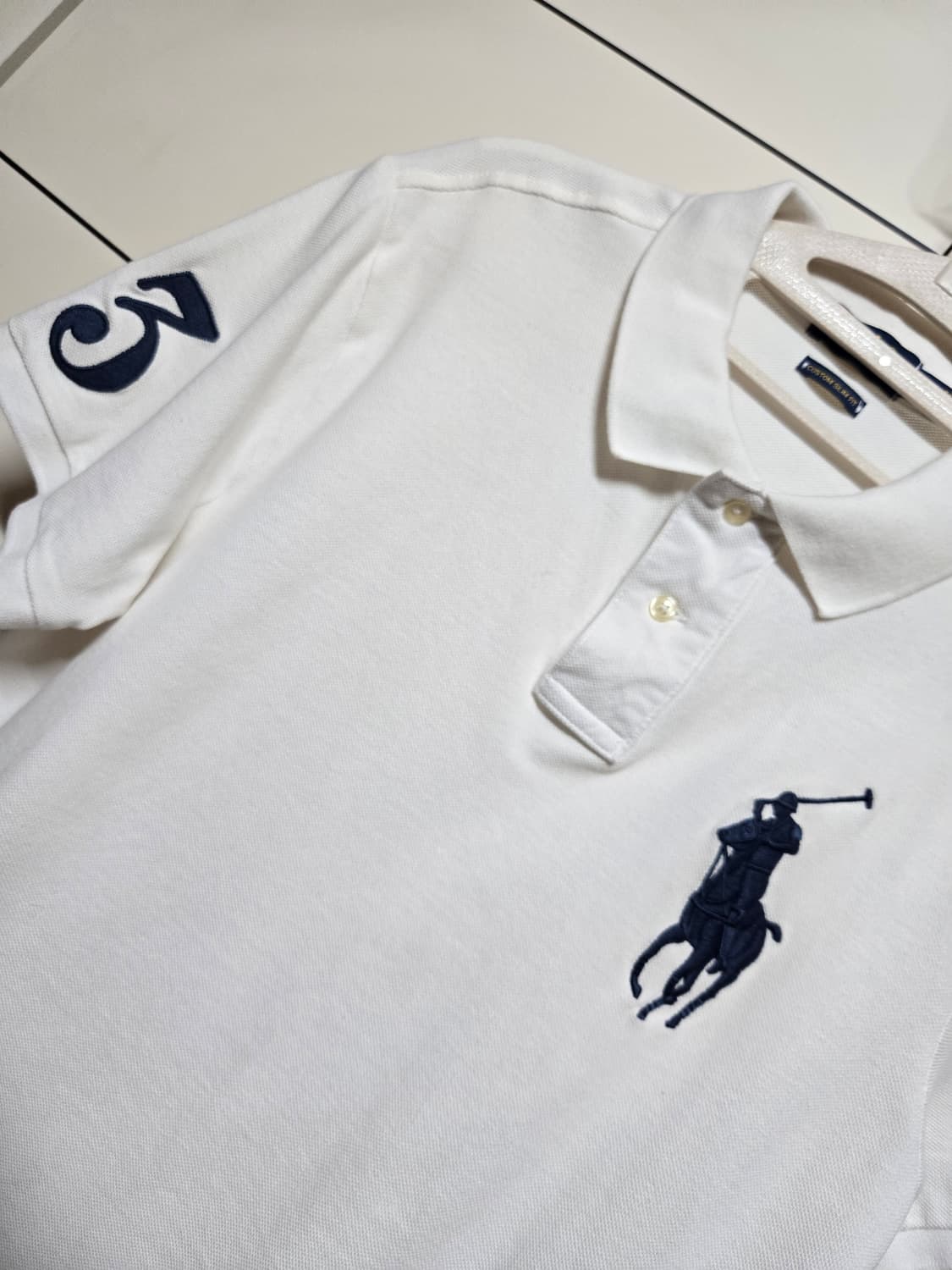 폴로 랄프로렌 화이트 빅포니 반팔 카리티 상품이미지2