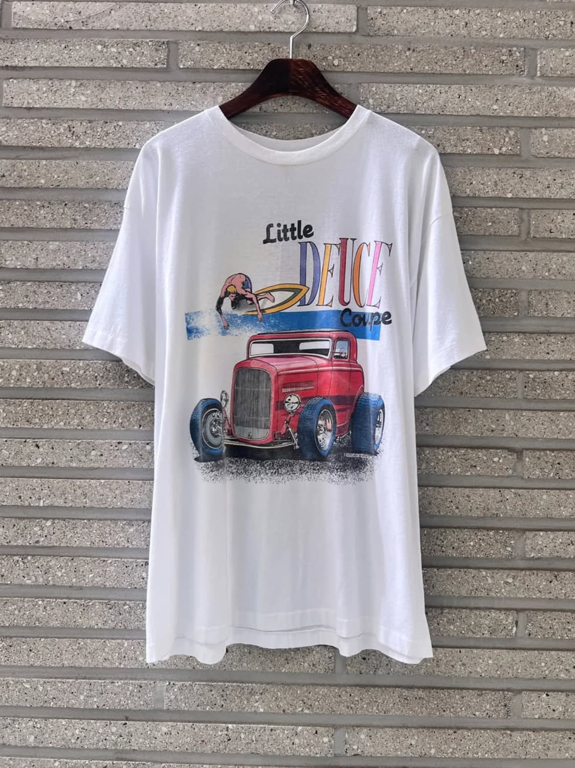 [XL]USA 빈티지 DEUCE Coupe 프린팅 싱글스티치 티셔츠 상품이미지1