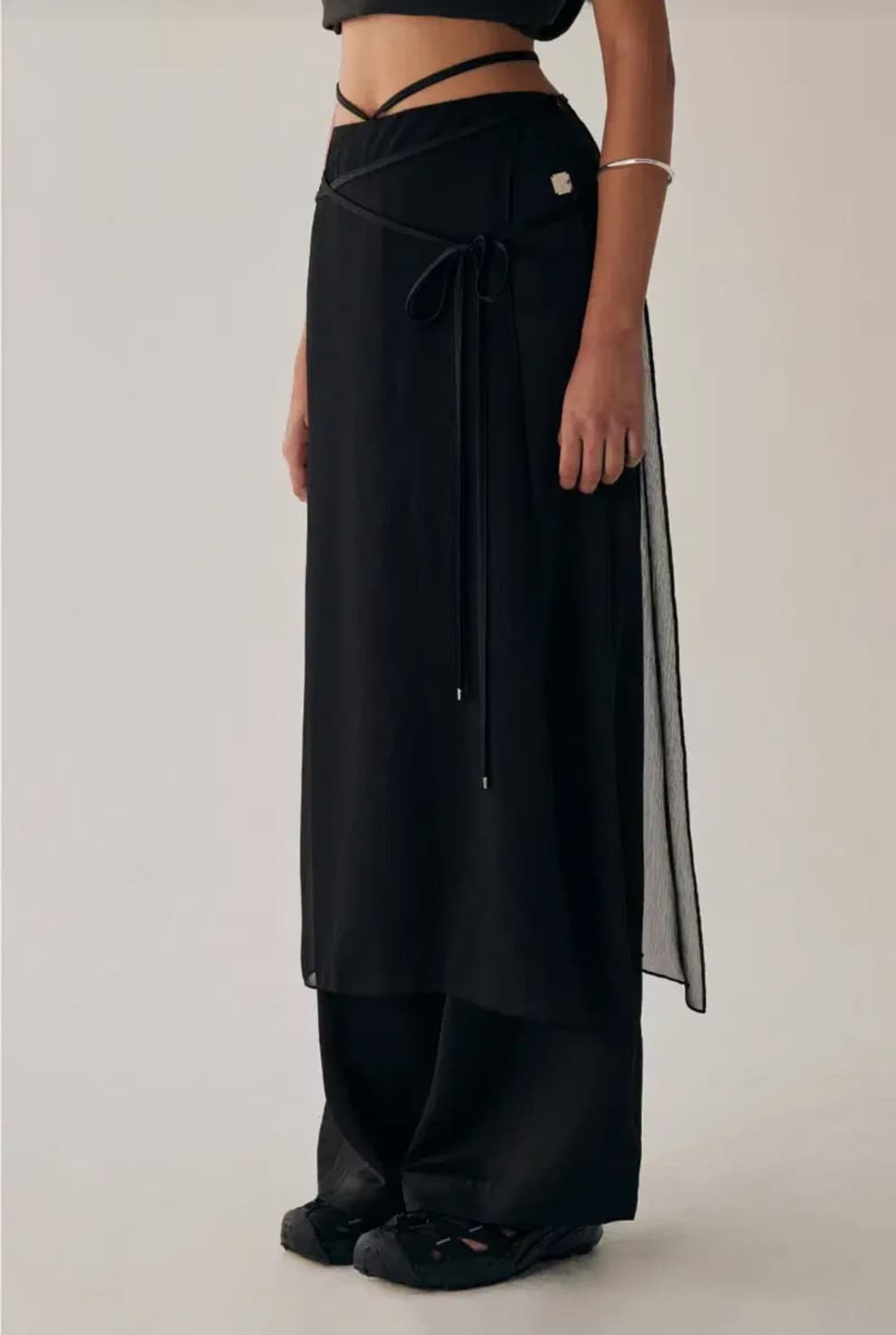 [새상품] 트리밍버드 시스루 스트랩 랩 팬츠 Strap Wrap Pant 상품이미지5