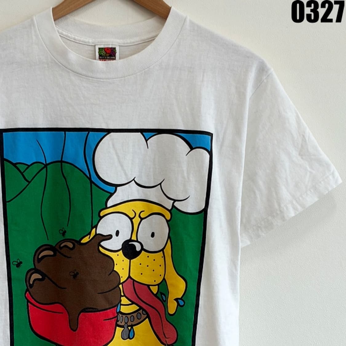 프룻오브더룸 HEAVY COTTON 프린팅 반팔 티셔츠 M 0327 상품이미지2