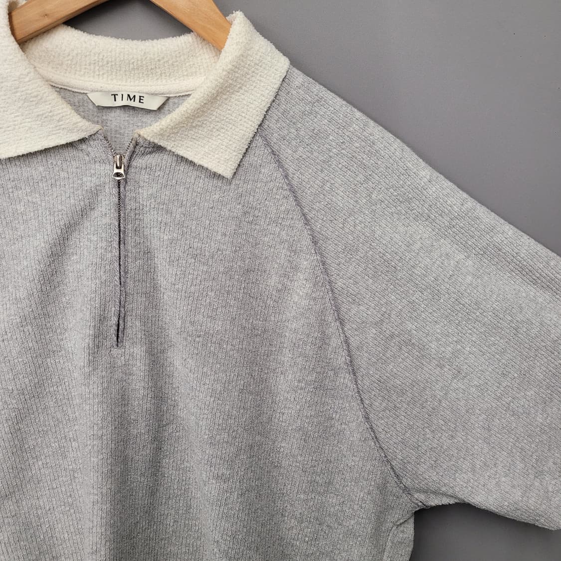 TIME 한섬 타임옴므 니트 카라 티셔츠 상품이미지3