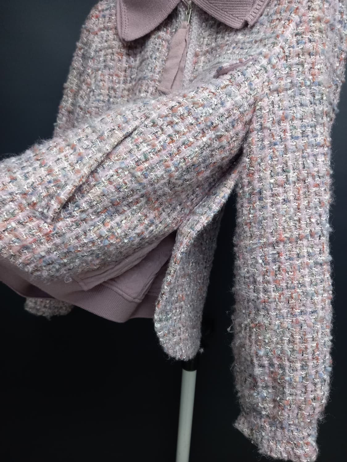 발렌시아 춘추동 트위드 얇은 패딩 점퍼 55 상품이미지8