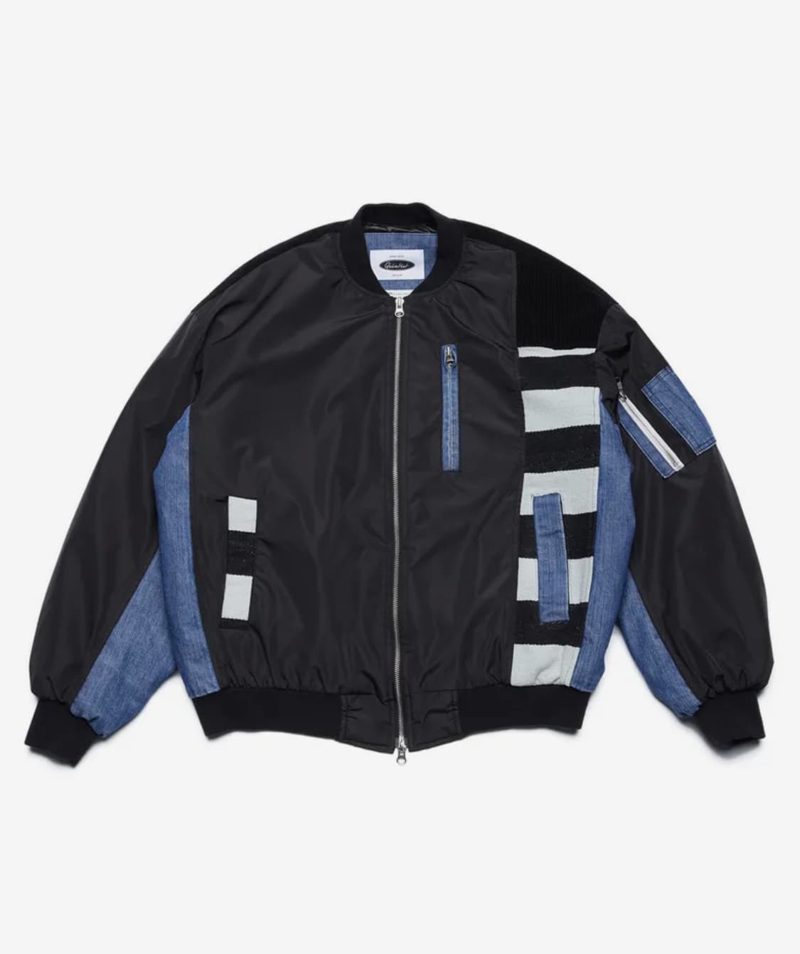 콰이어티스트 믹스 MA-1 자켓 블랙 L 상품이미지1