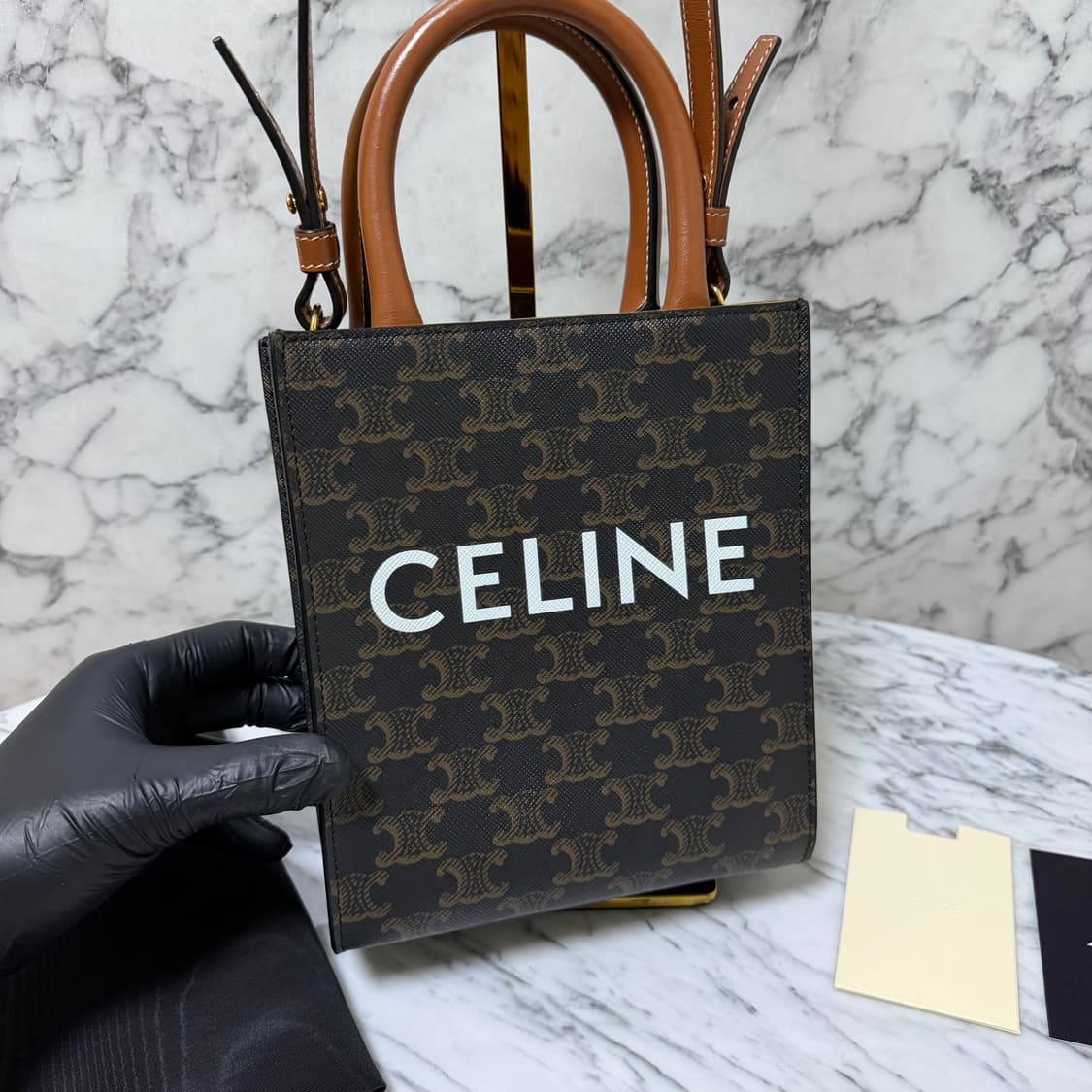 셀린느 카바스 미니 토트백 크로스백
 상품이미지2