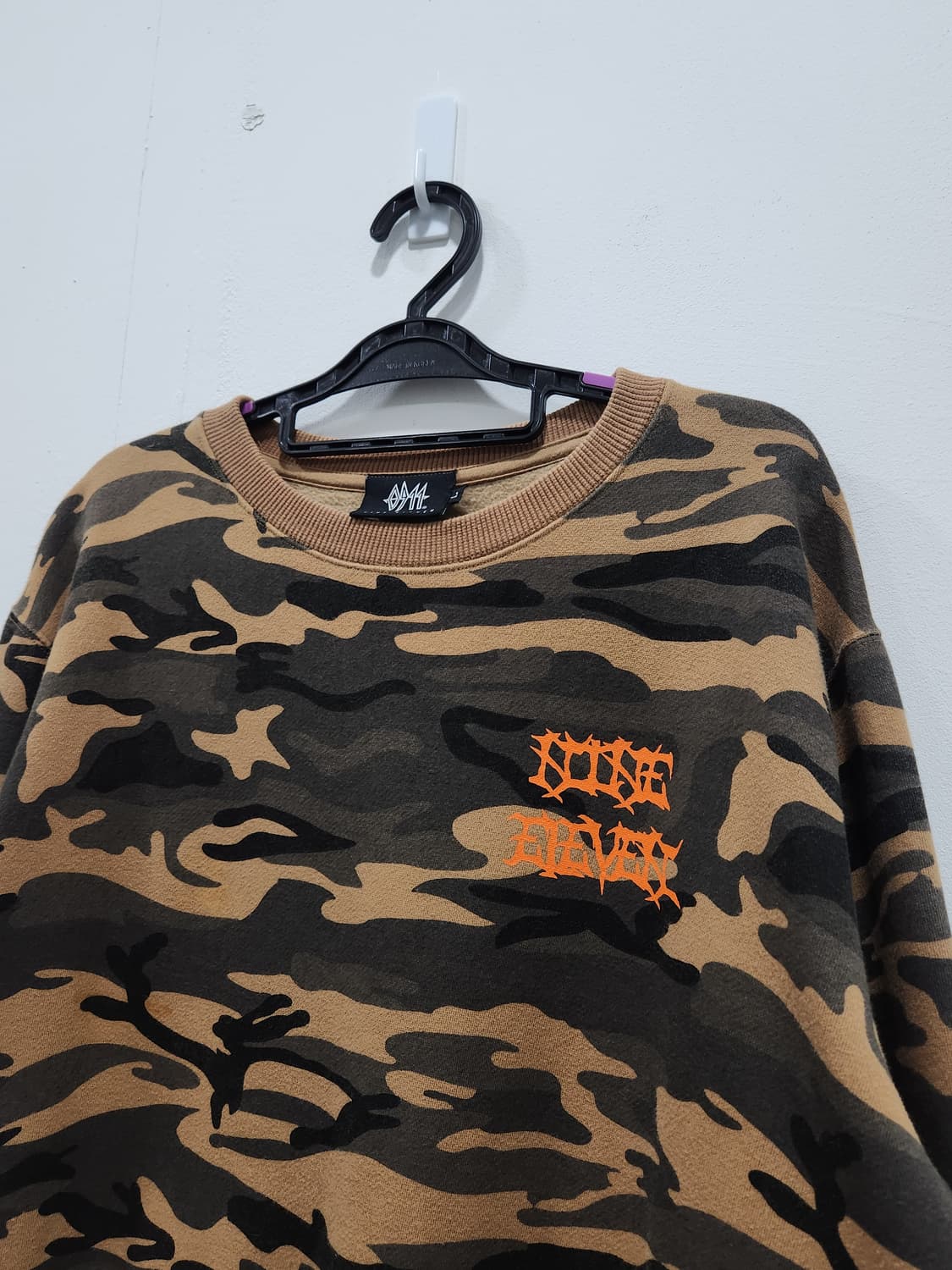 나인일레븐 카모플라쥬 안감기모 맨투맨 남성 100사이즈 상품이미지4