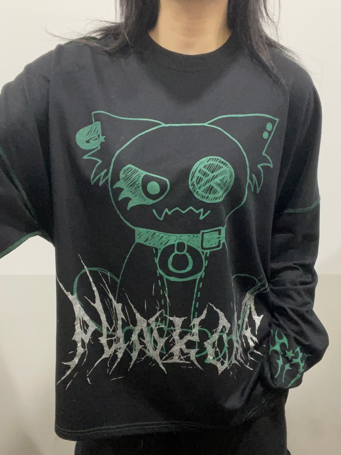 Jpn VOLCAN&APHRODITE 펑크 캣 스티치 롱 슬리브 상품이미지1