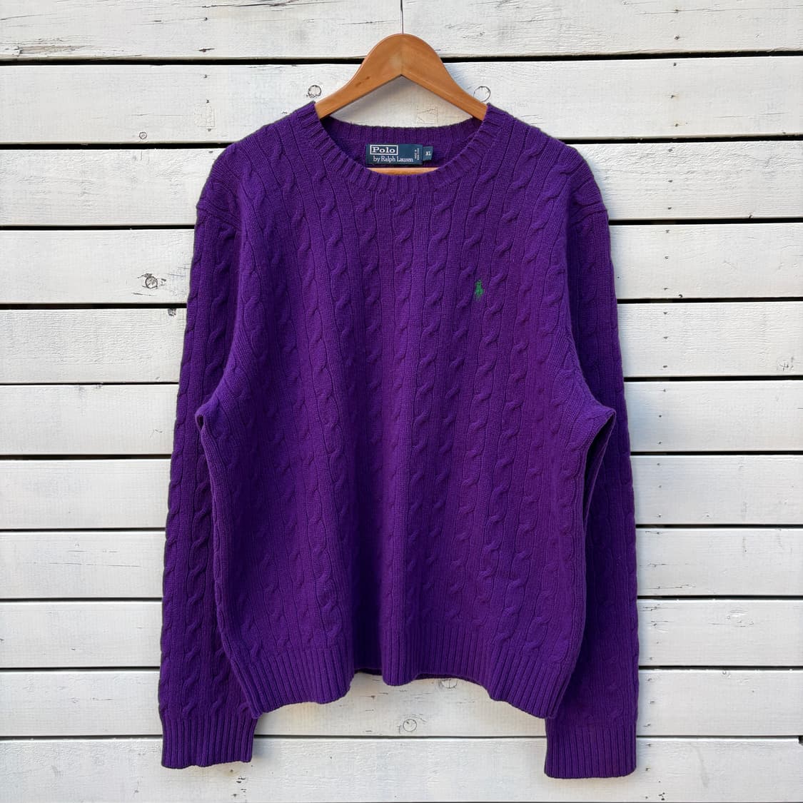 Polo 폴로 울 케이블 꽈배기 니트 상품이미지1