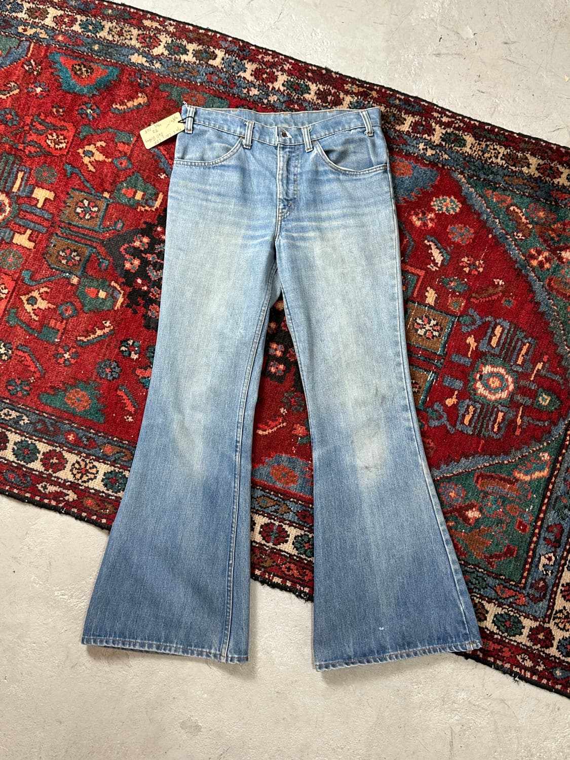 70's USA Made 빈티지 리바이스 684 벨바텀 부츠컷 데님 상품이미지1