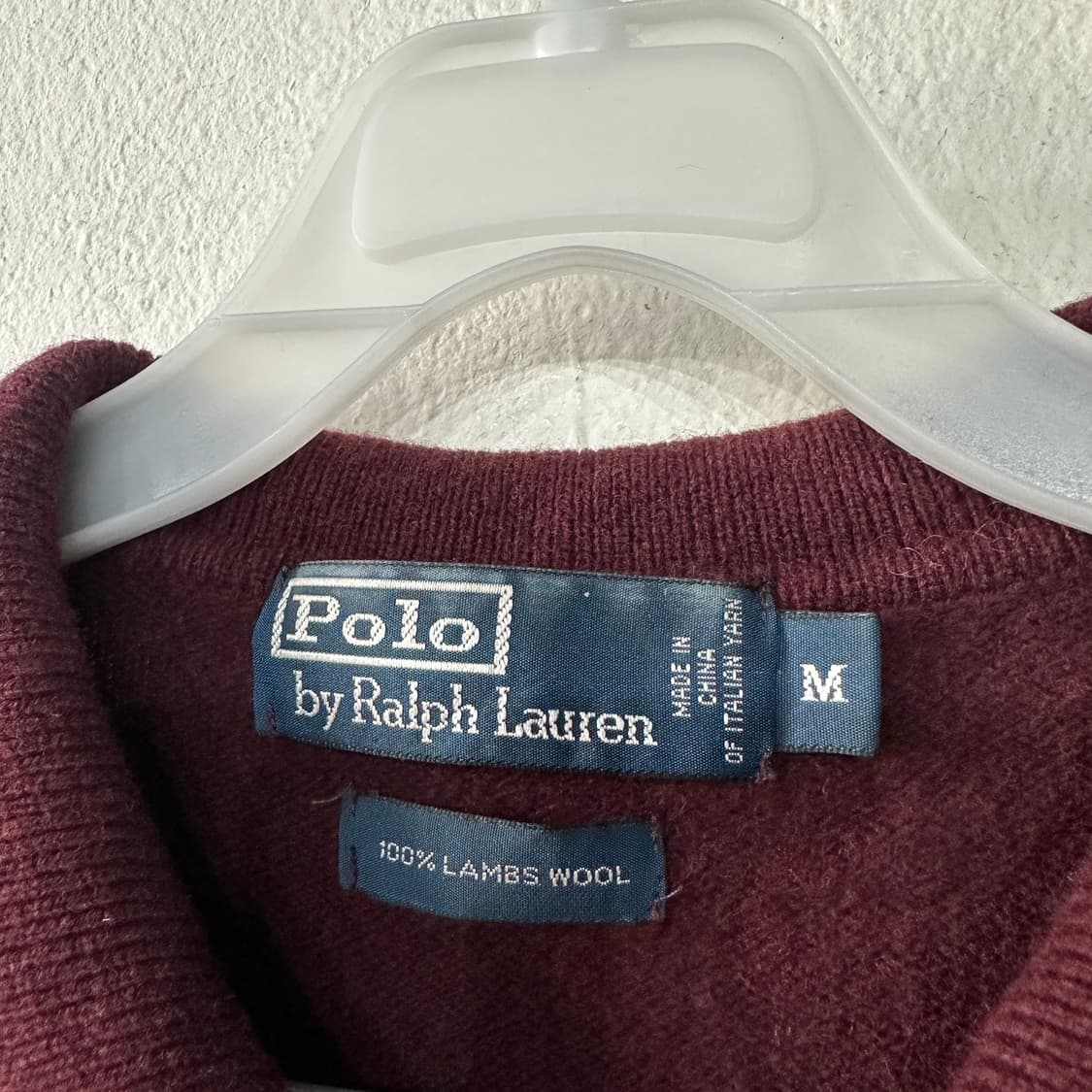 폴로랄프로렌 램스울 카라니트 100 상품이미지3