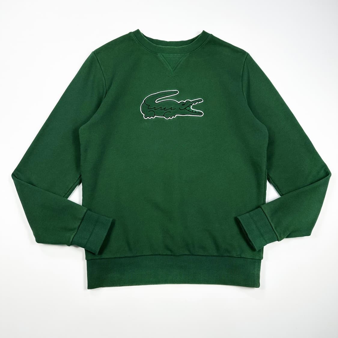 라코스테 크록 카키 그린 크루넥 맨투맨 (M) 상품이미지2