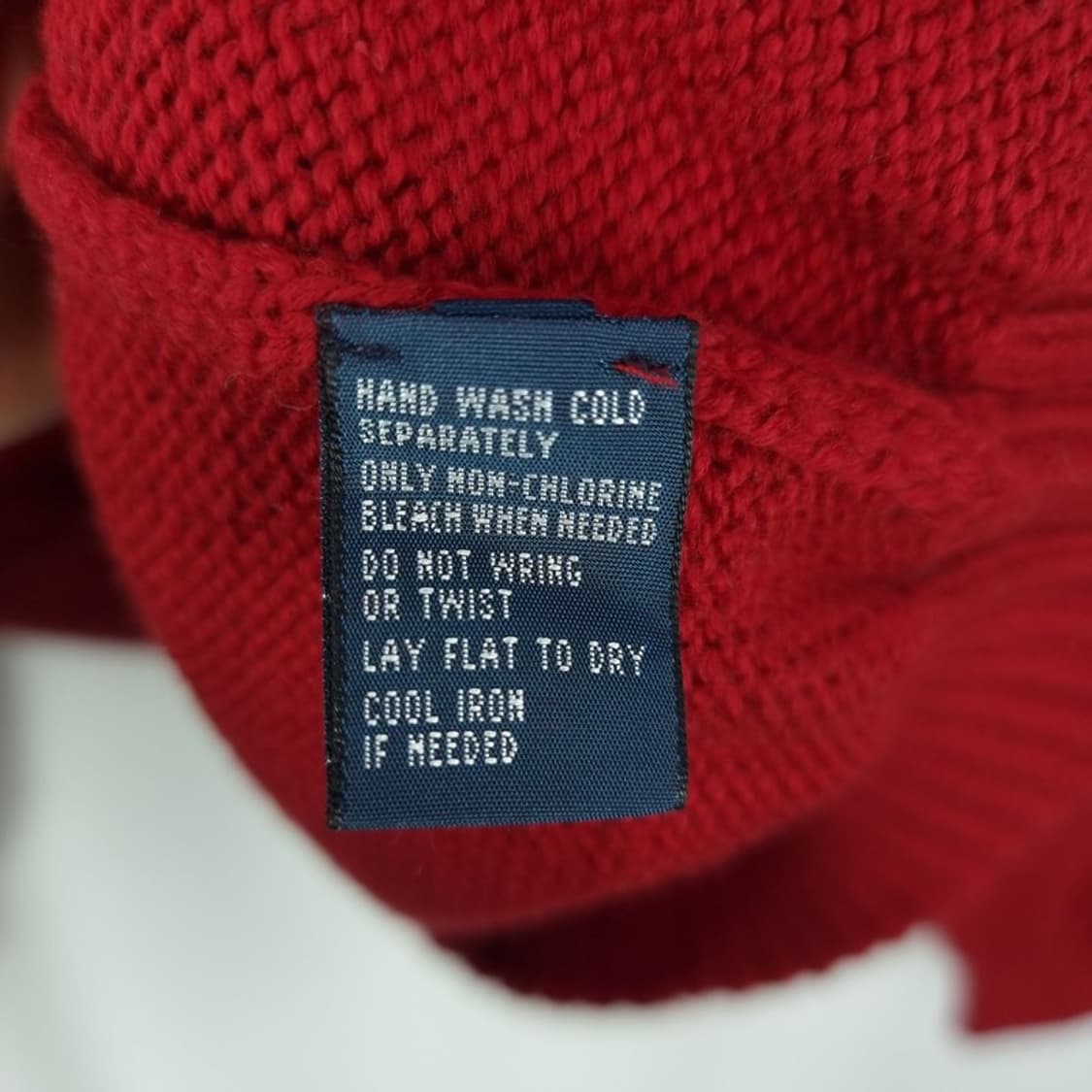 [폴로 랄프로렌] 포니 로고 자수 빈티지 코튼 니트 레드 M19086 상품이미지8