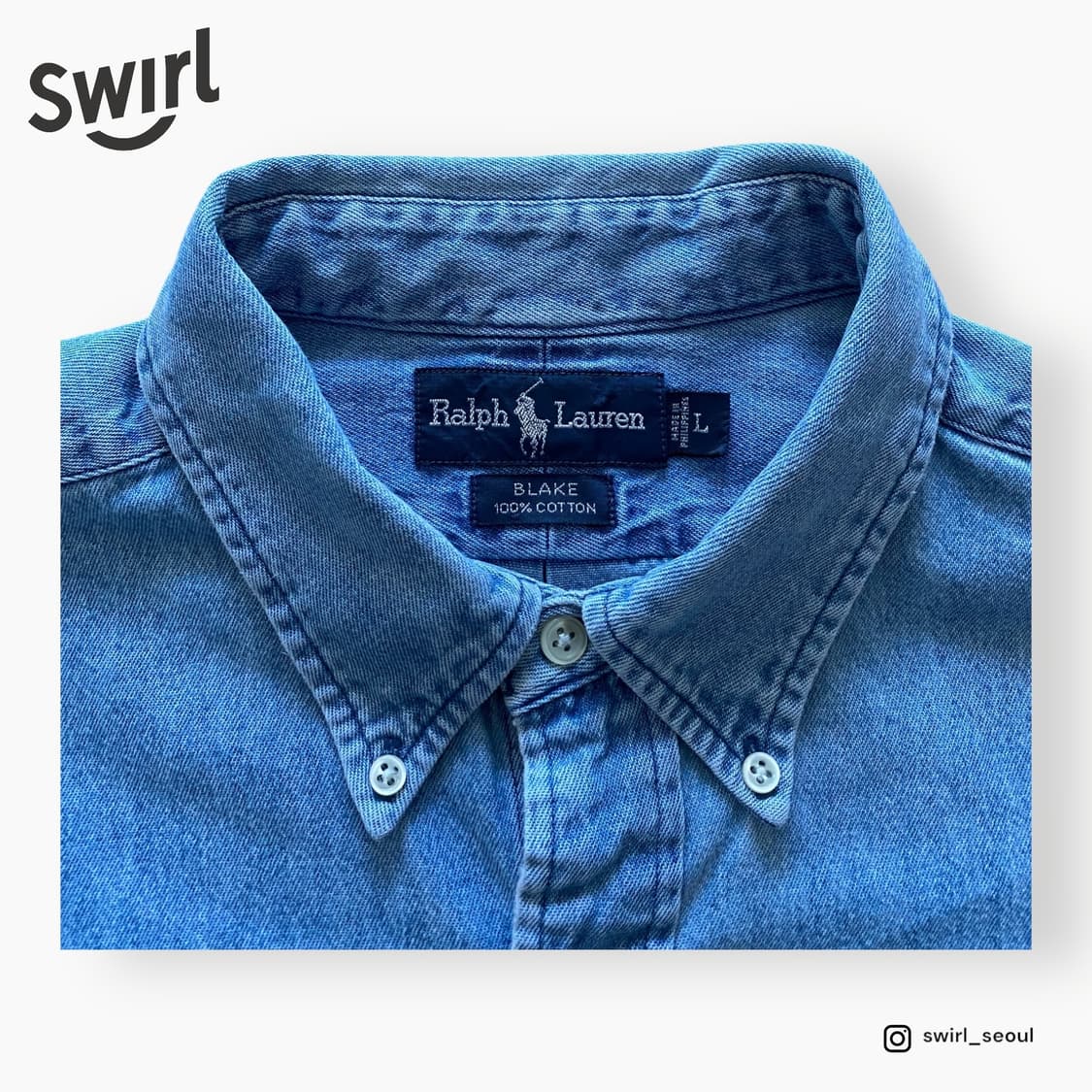 🌊Polo blake denim shirts 상품이미지4