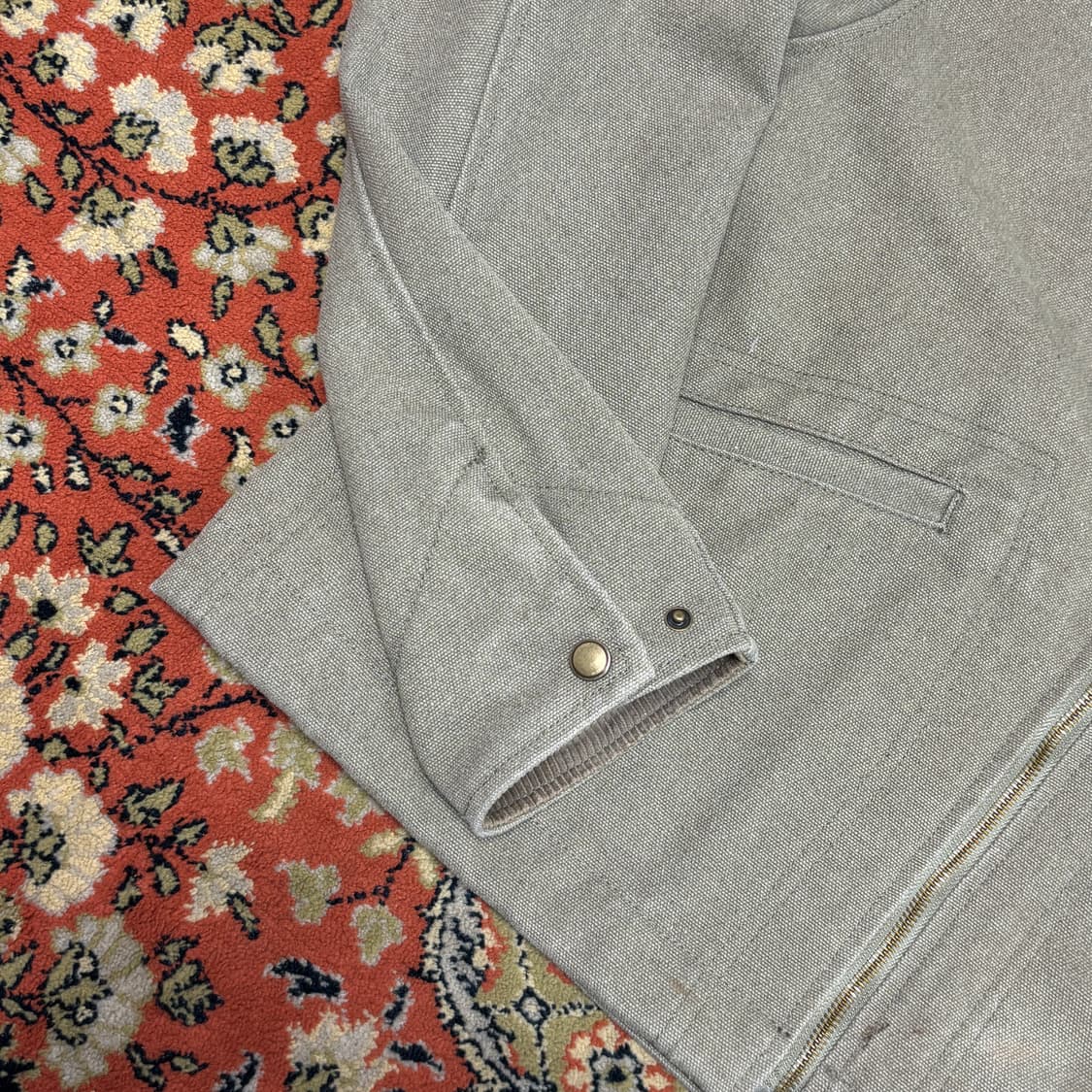 [M] 라퍼지스토어 워크 자켓 카키 그레이 상품이미지5