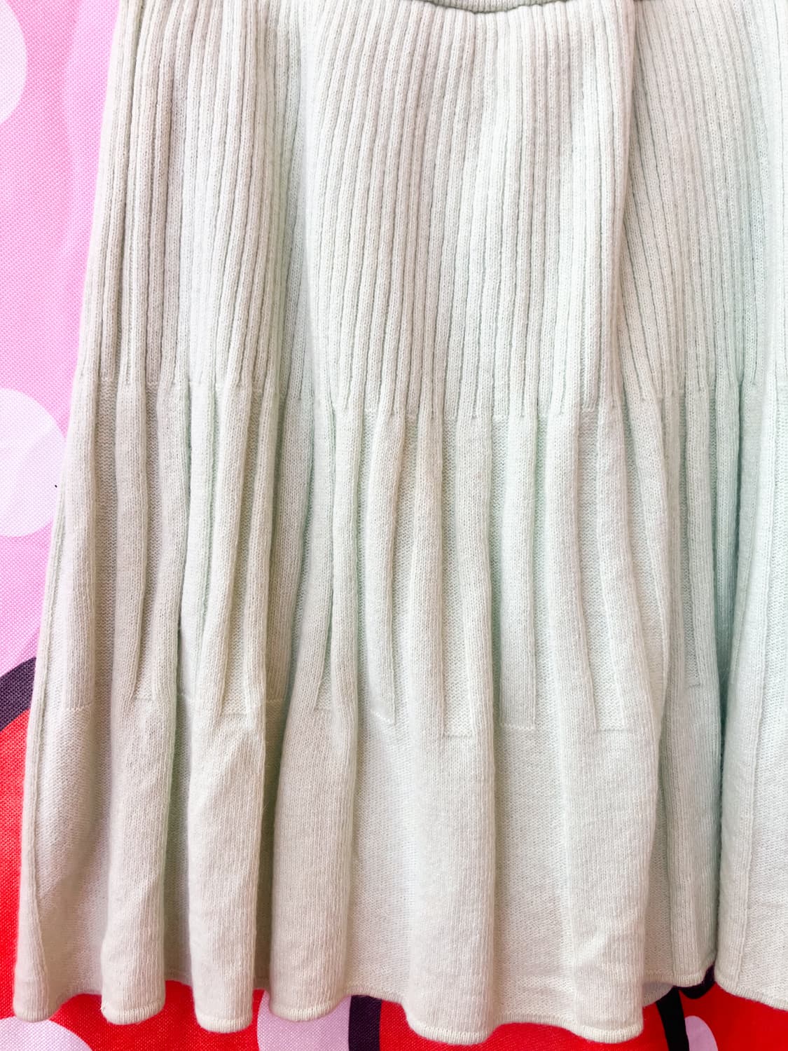 jpn 메로나 니트 미디 스커트 상품이미지2