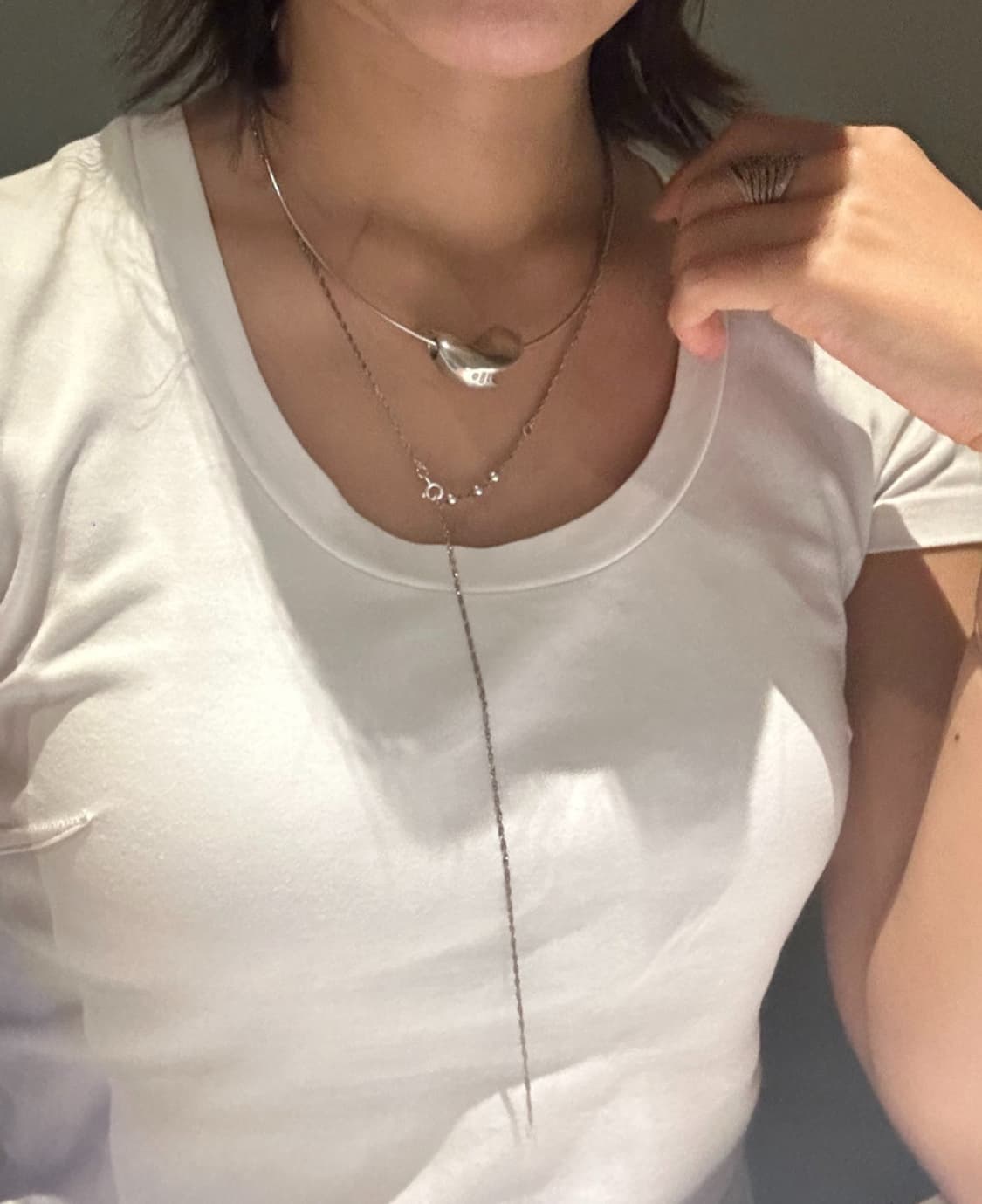 Musta Trio Flow 925Silver Necklace 상품이미지10